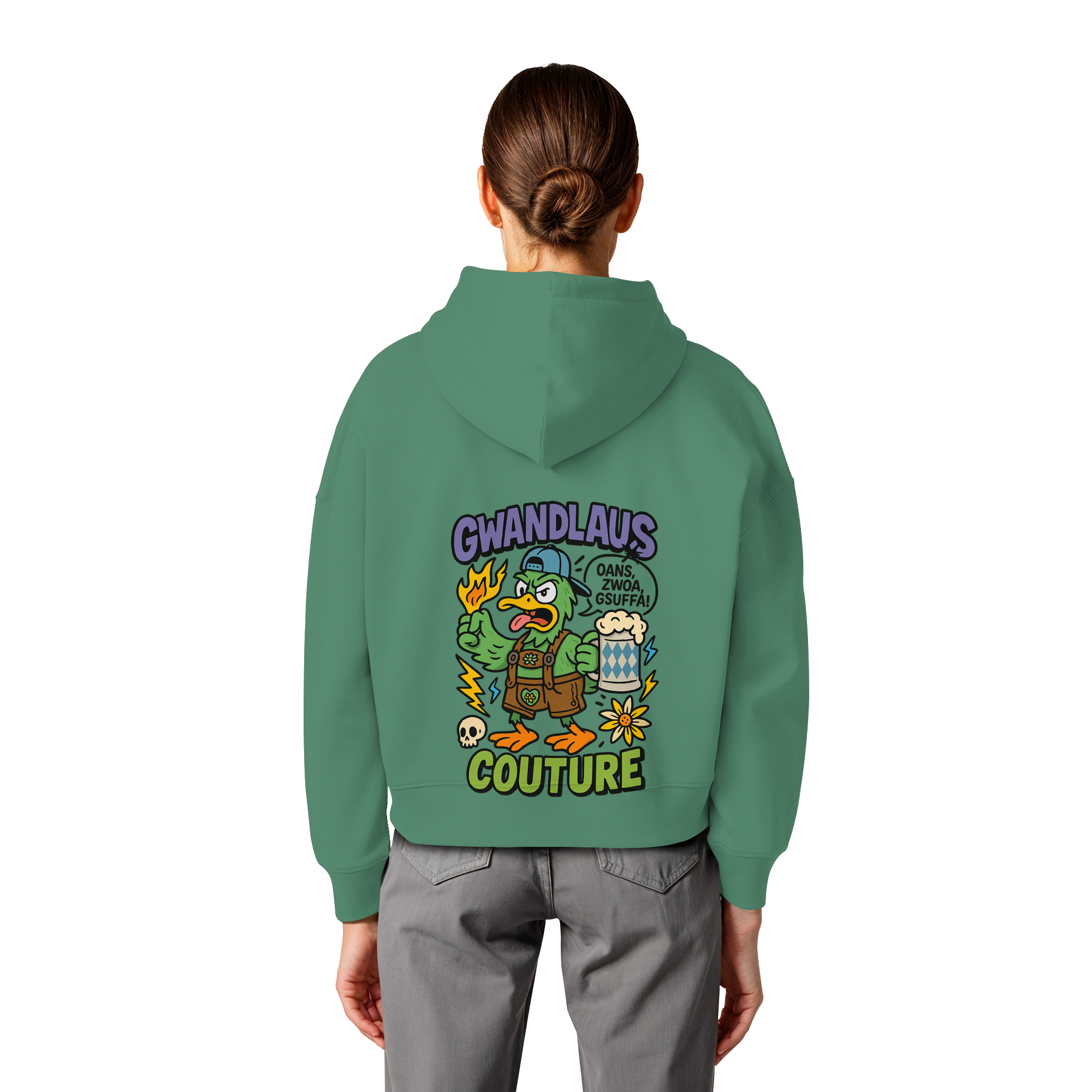 Ente süßsauer - Womens Organic Boxcut Hoodie