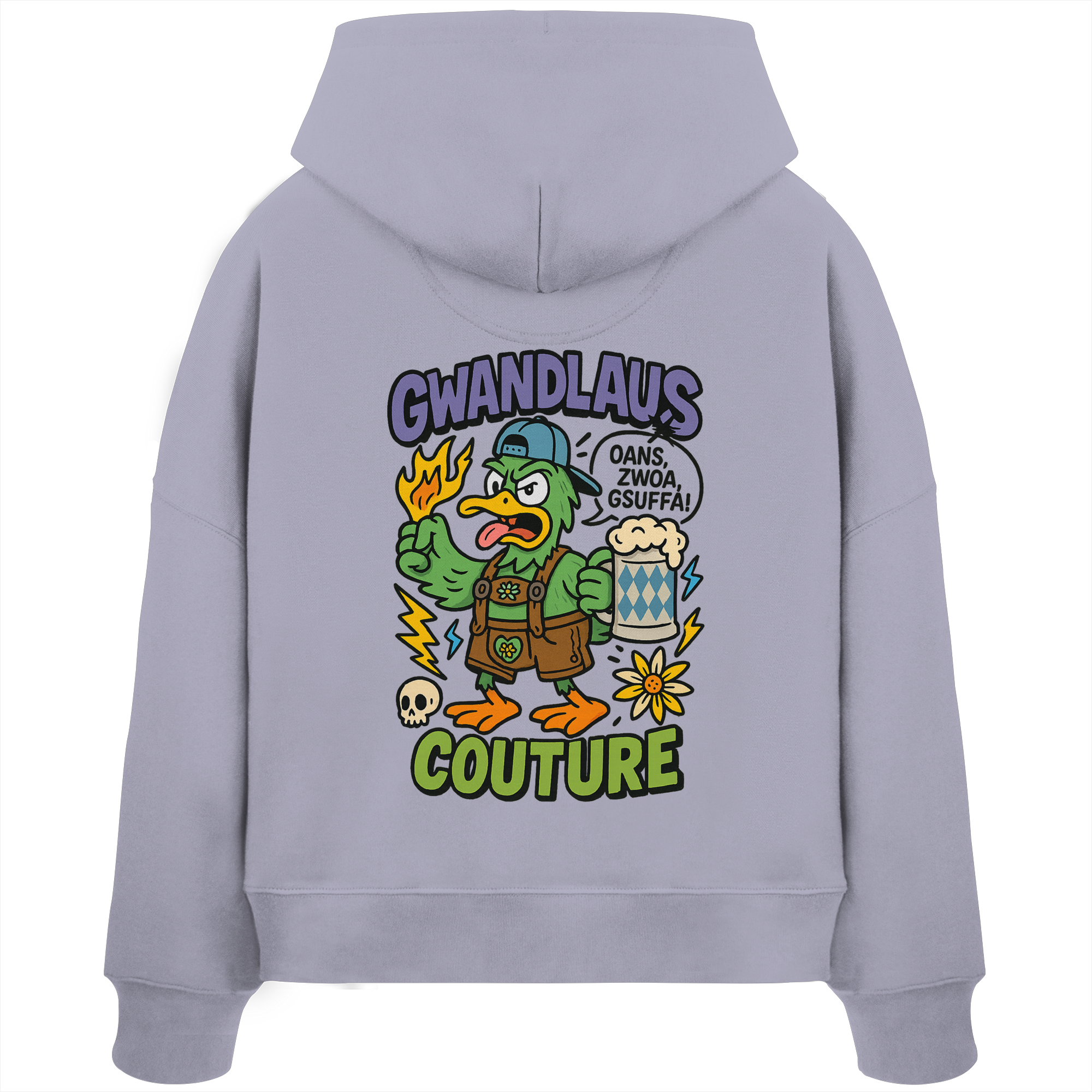 Ente süßsauer - Womens Organic Boxcut Hoodie