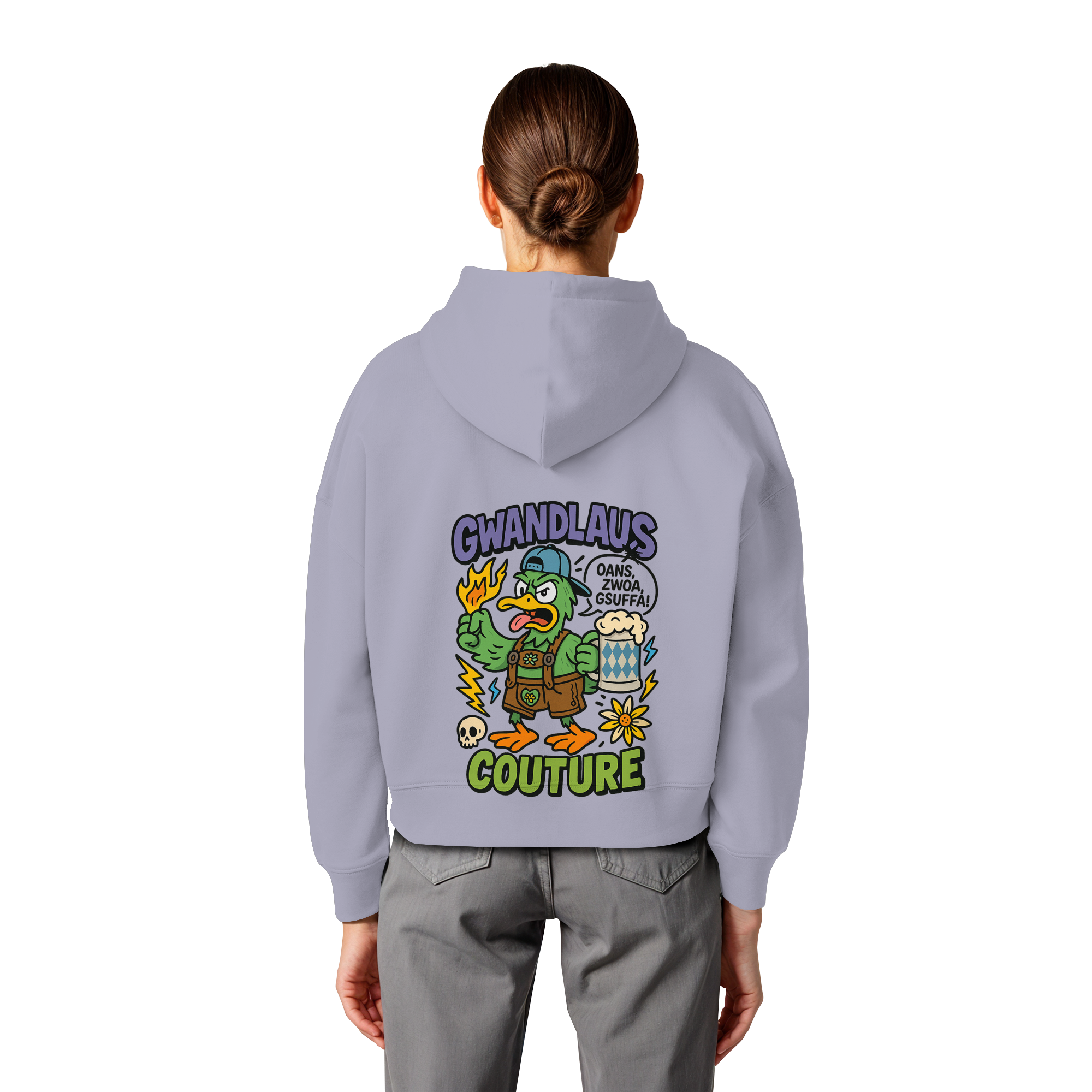 Ente süßsauer - Womens Organic Boxcut Hoodie