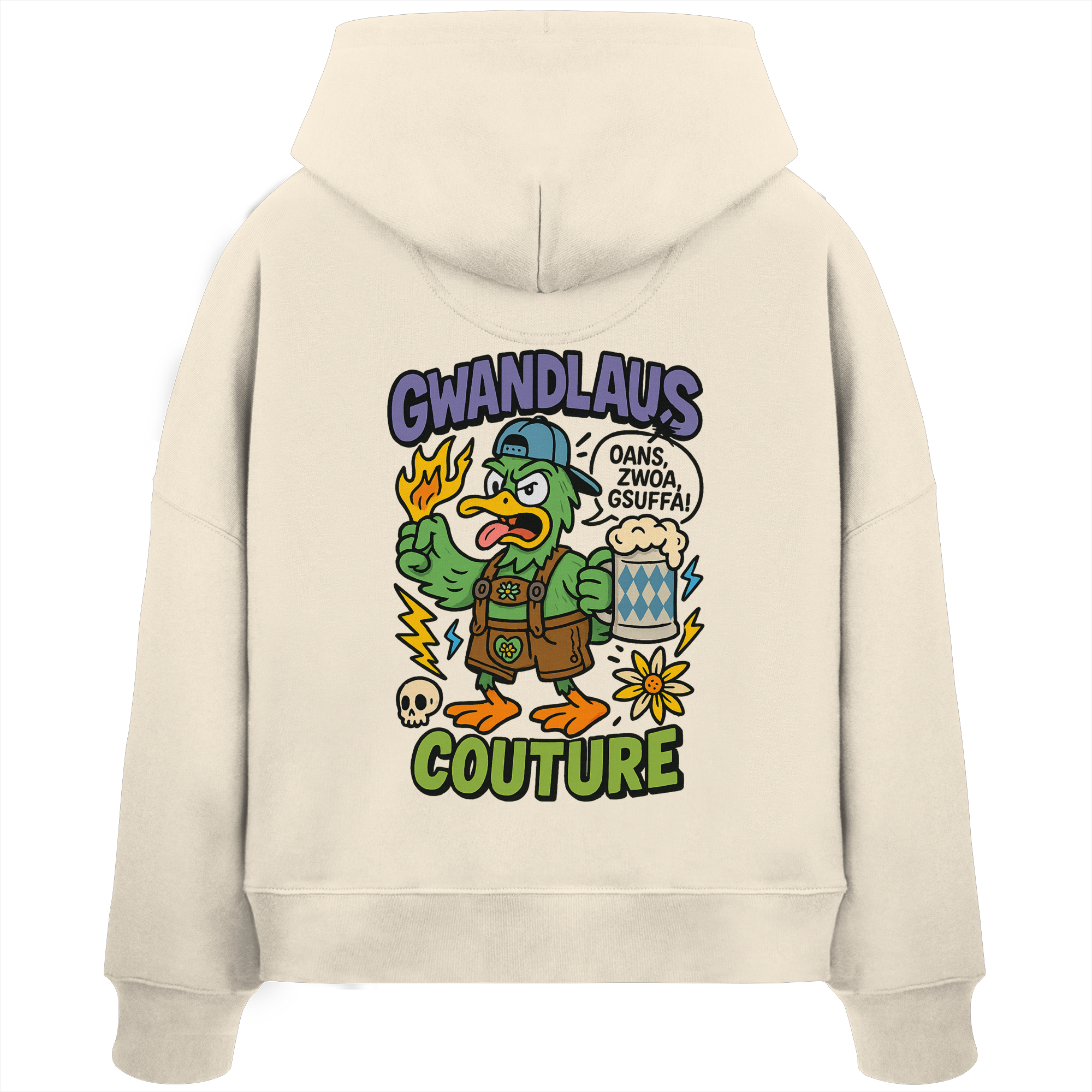 Ente süßsauer - Womens Organic Boxcut Hoodie