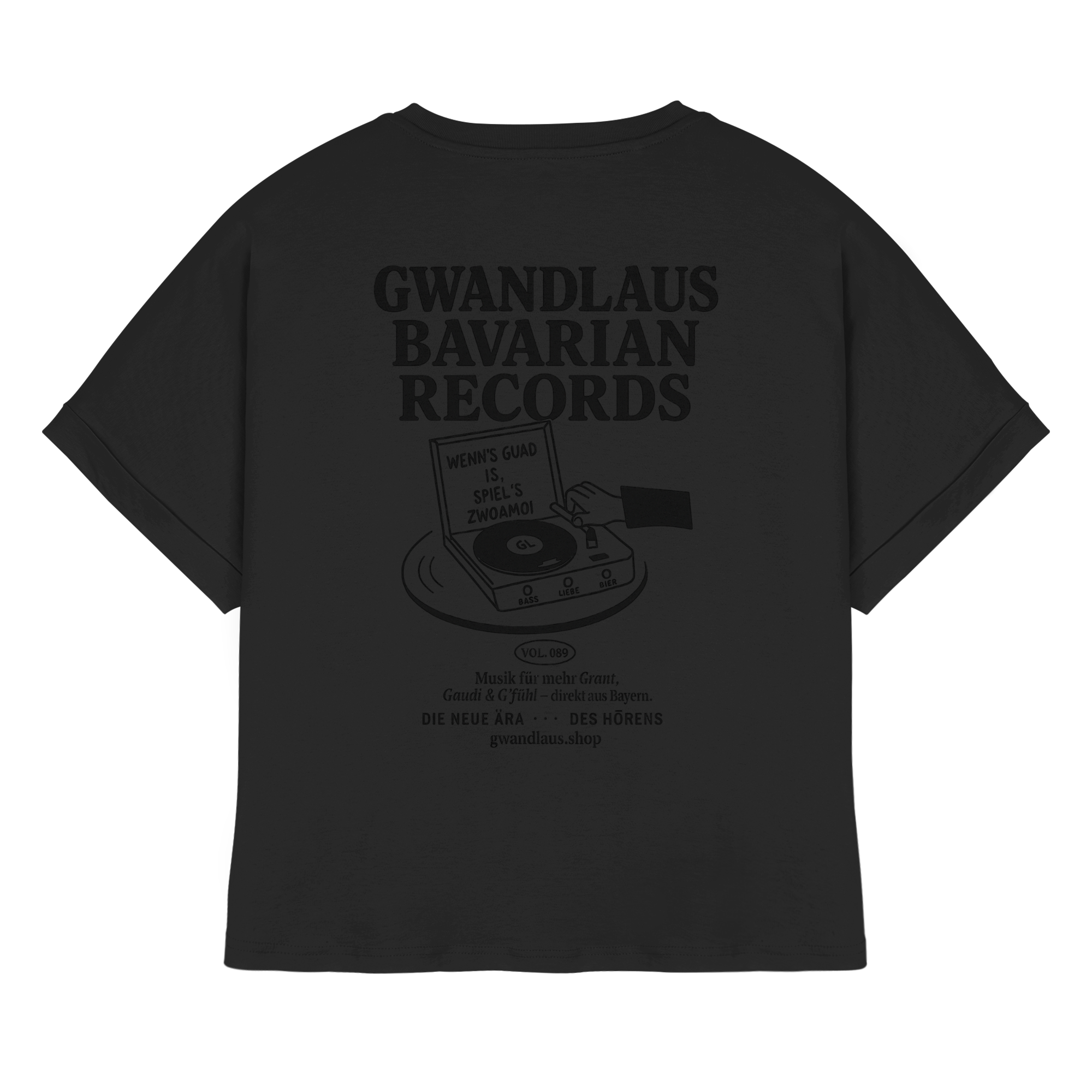 Bavarian Records  - Womens Organic Rolled Sleeves T-Shirt