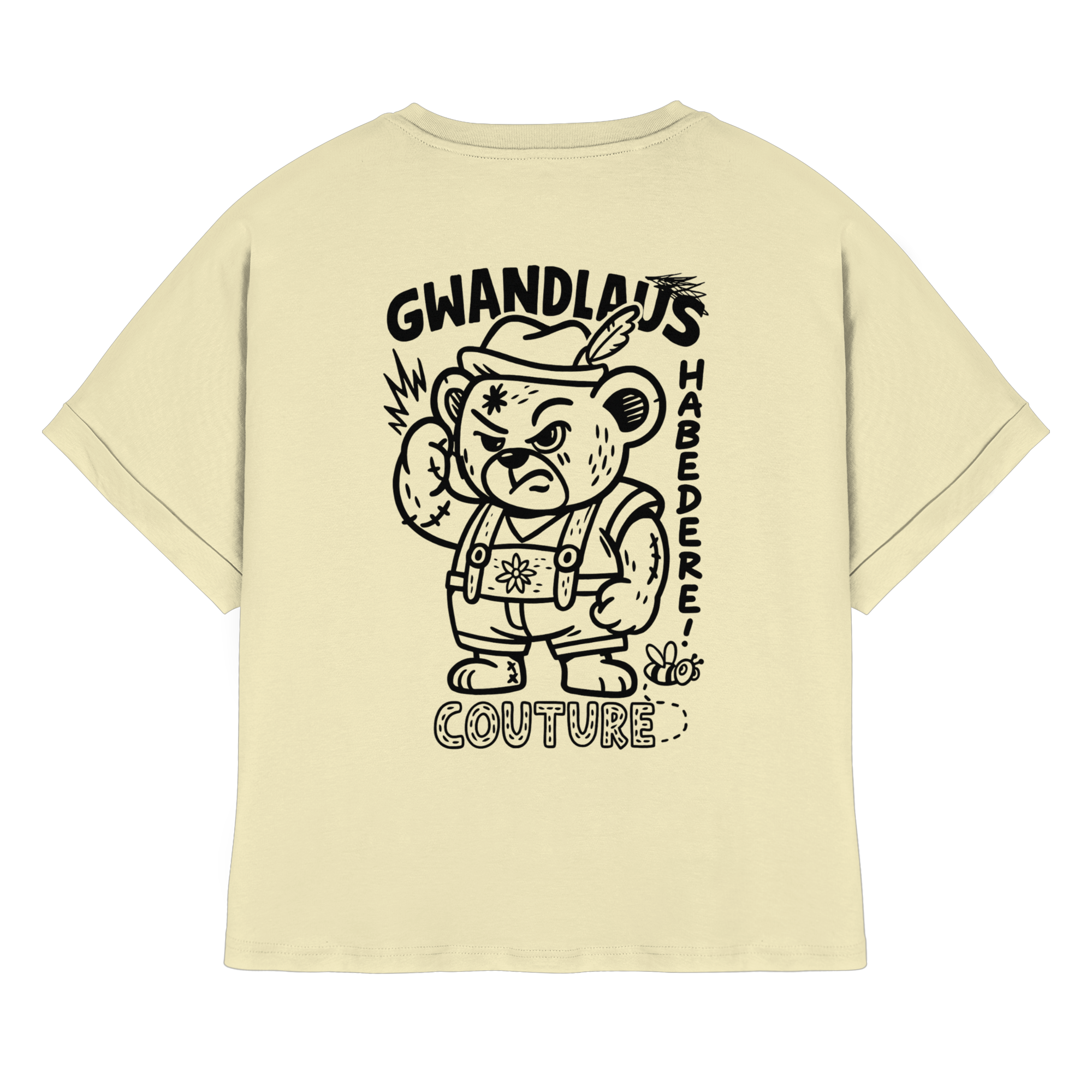 Watschnbääär - Womens Organic Rolled Sleeves T-Shirt