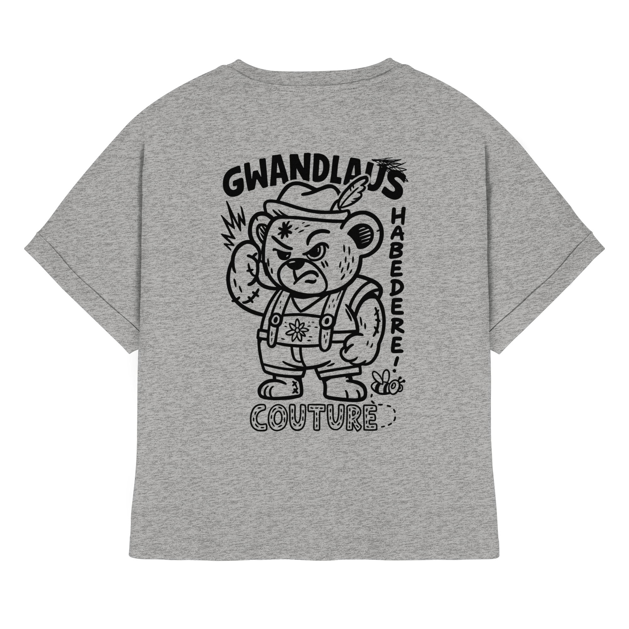 Watschnbääär - Womens Organic Rolled Sleeves T-Shirt