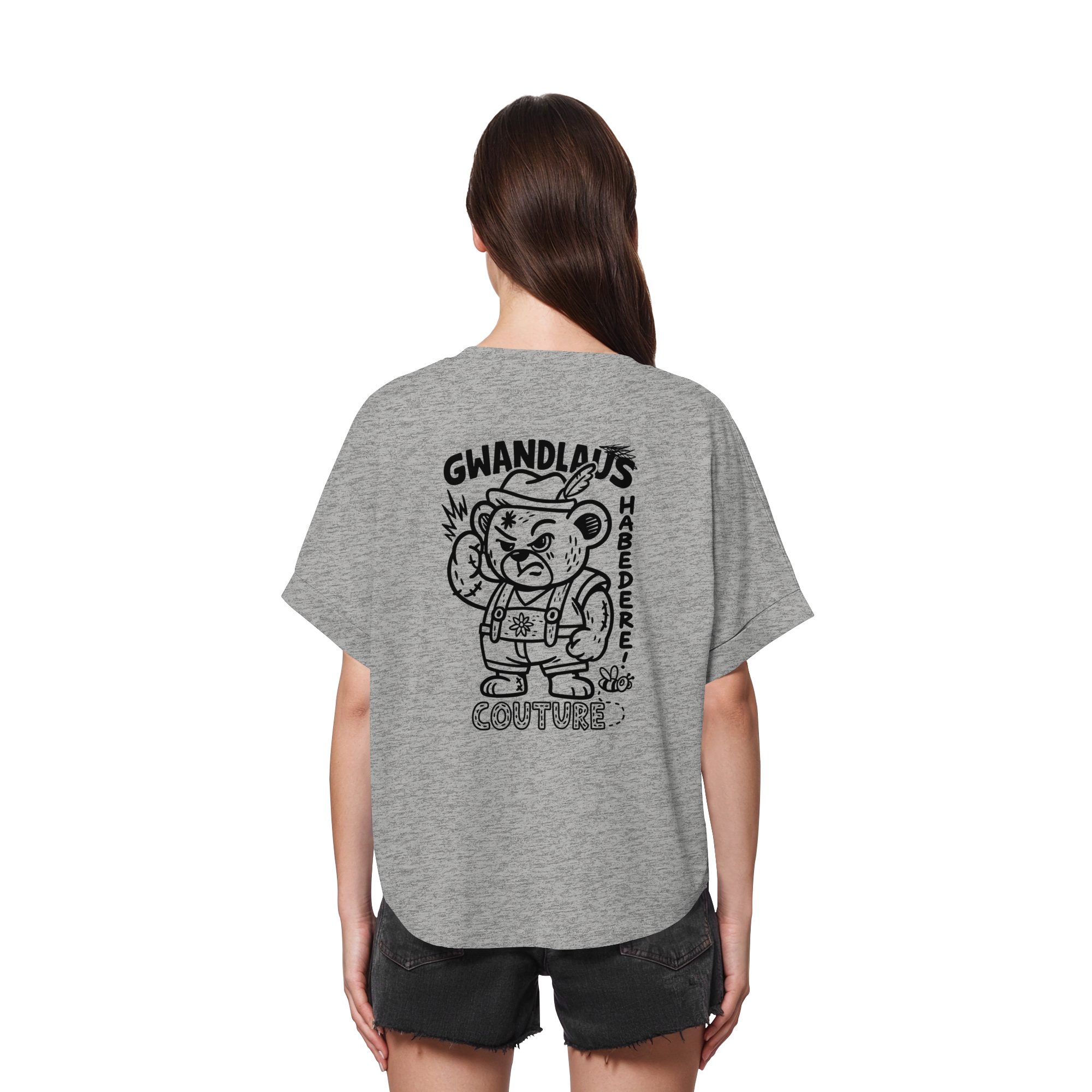 Watschnbääär - Womens Organic Rolled Sleeves T-Shirt