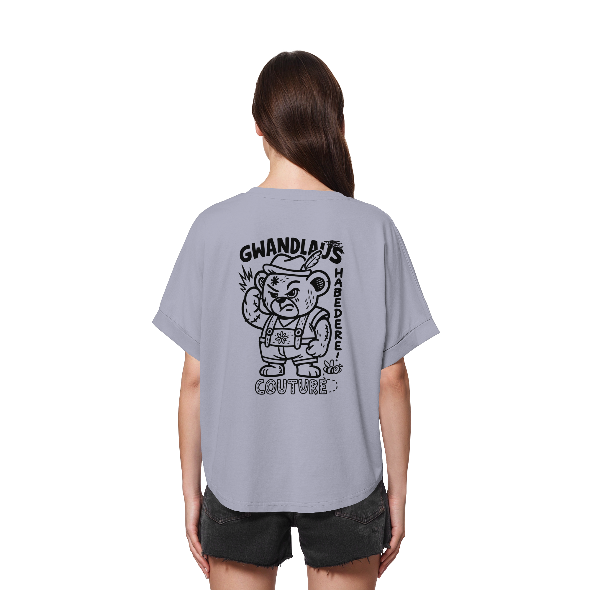 Watschnbääär - Womens Organic Rolled Sleeves T-Shirt