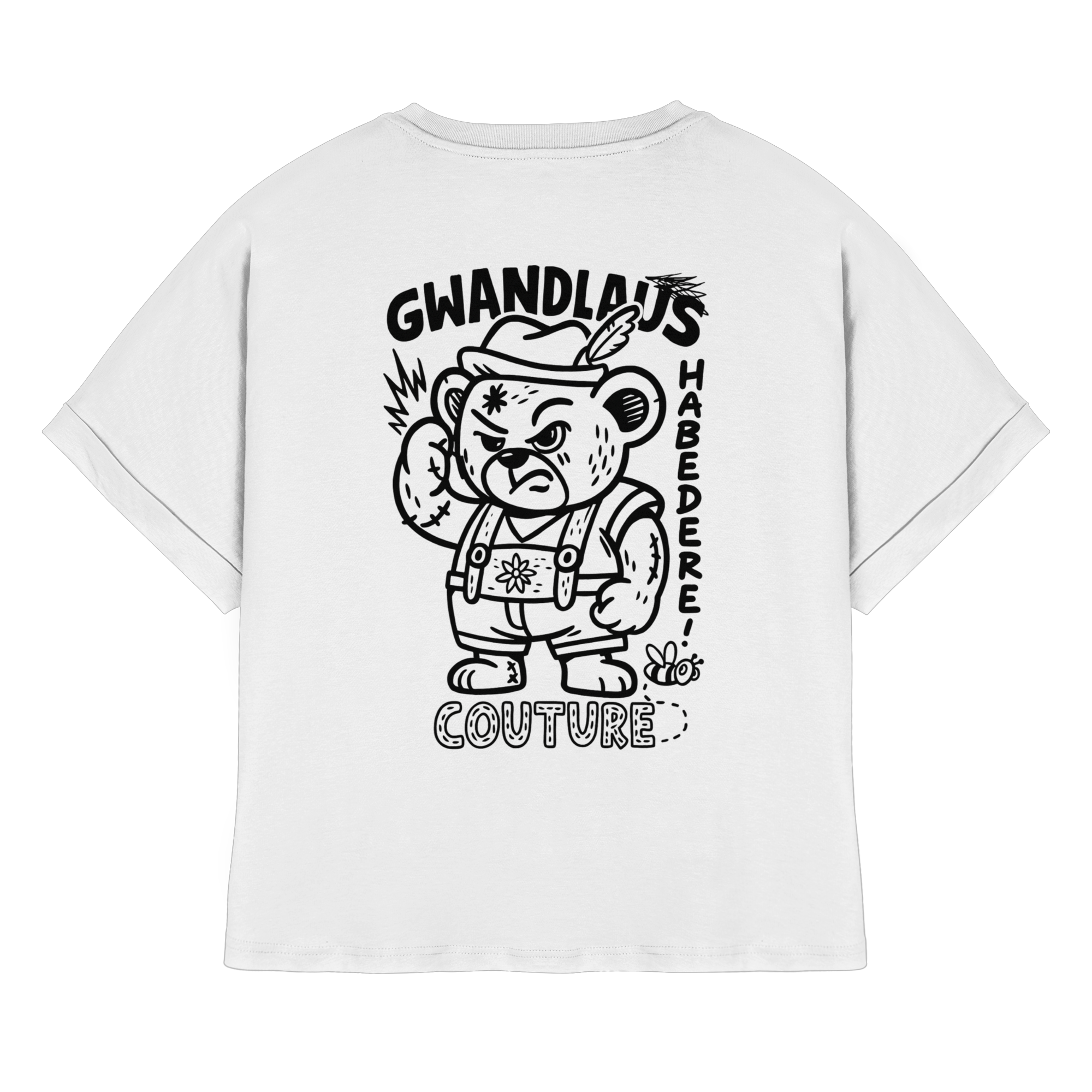 Watschnbääär - Womens Organic Rolled Sleeves T-Shirt