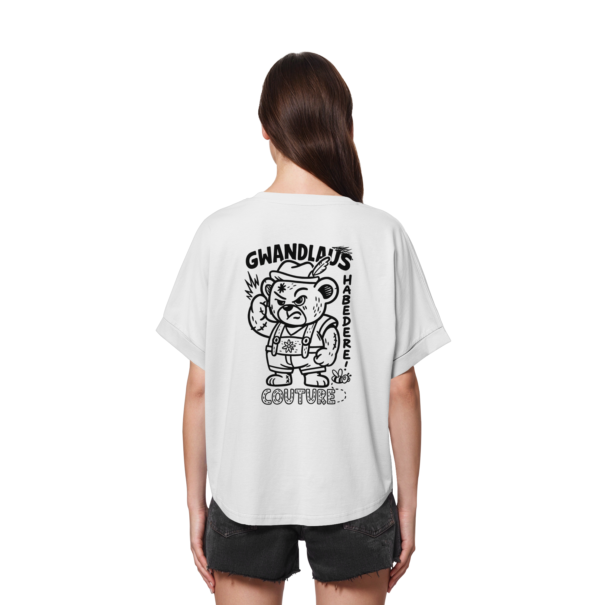 Watschnbääär - Womens Organic Rolled Sleeves T-Shirt