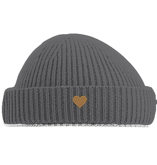 Herz aus Gold - Short Beanie