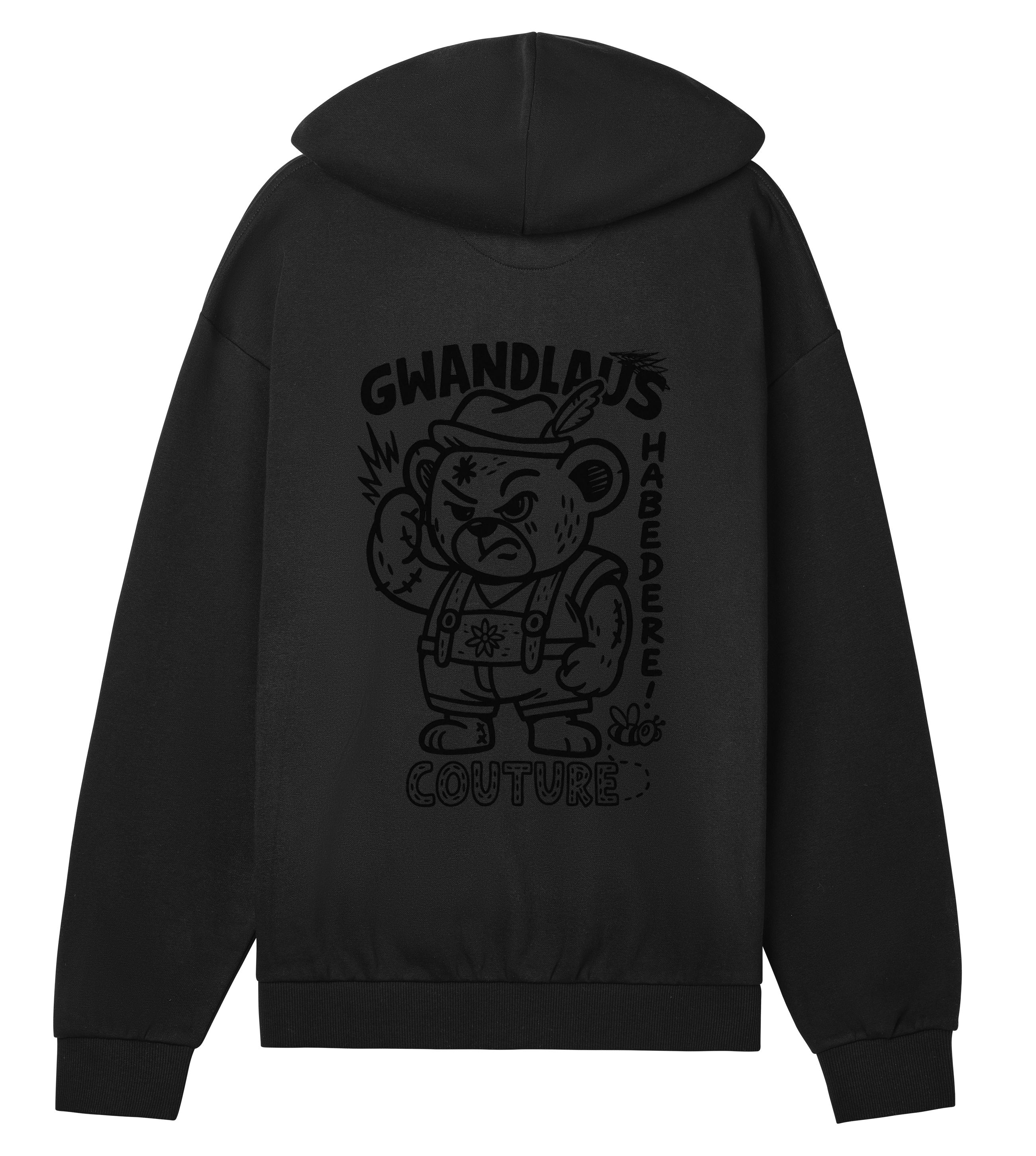 Mens Regular Zip Hoodie Watschnbääär