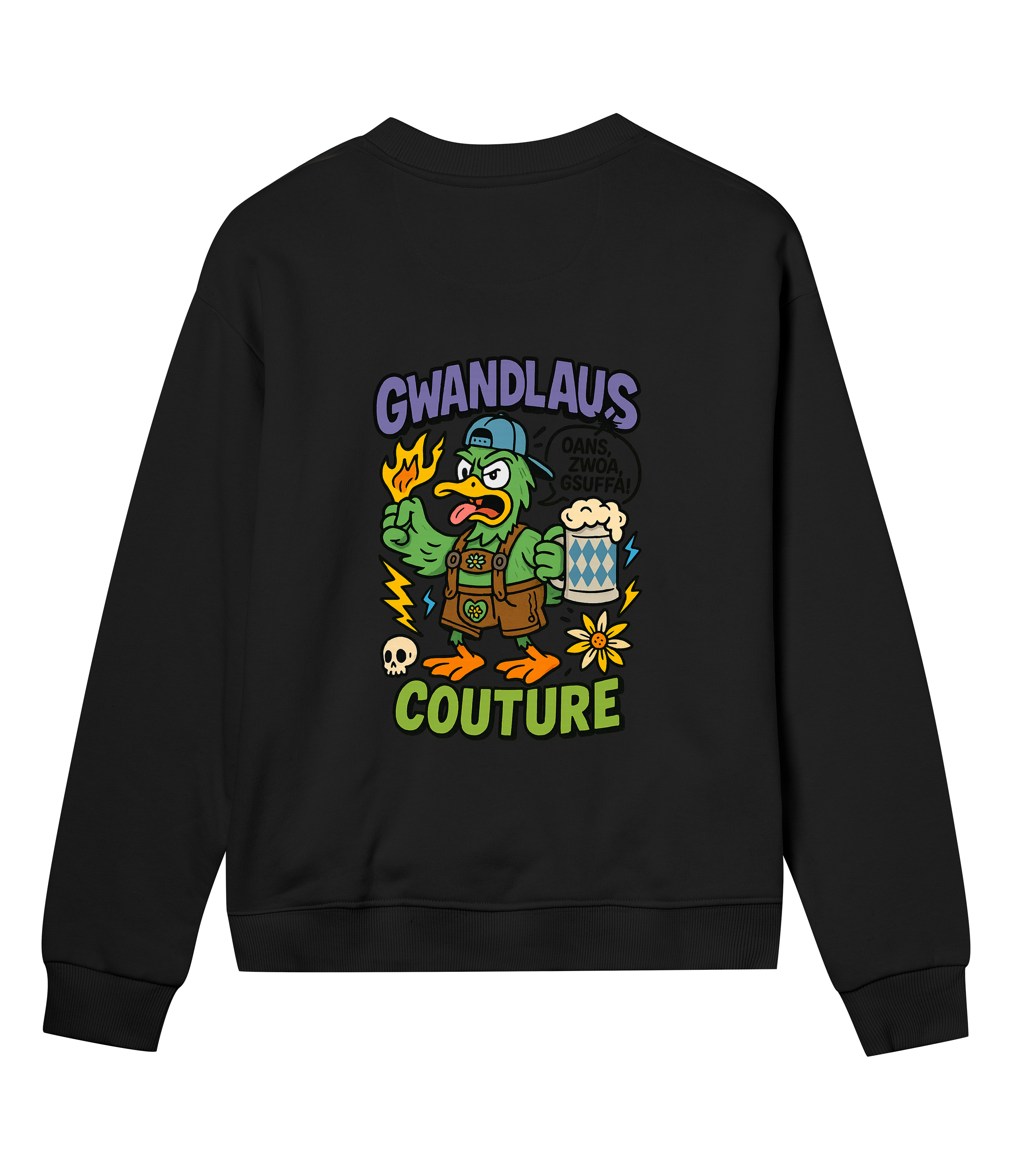 Womens Regular Sweatshirt ENTE süß/sauer