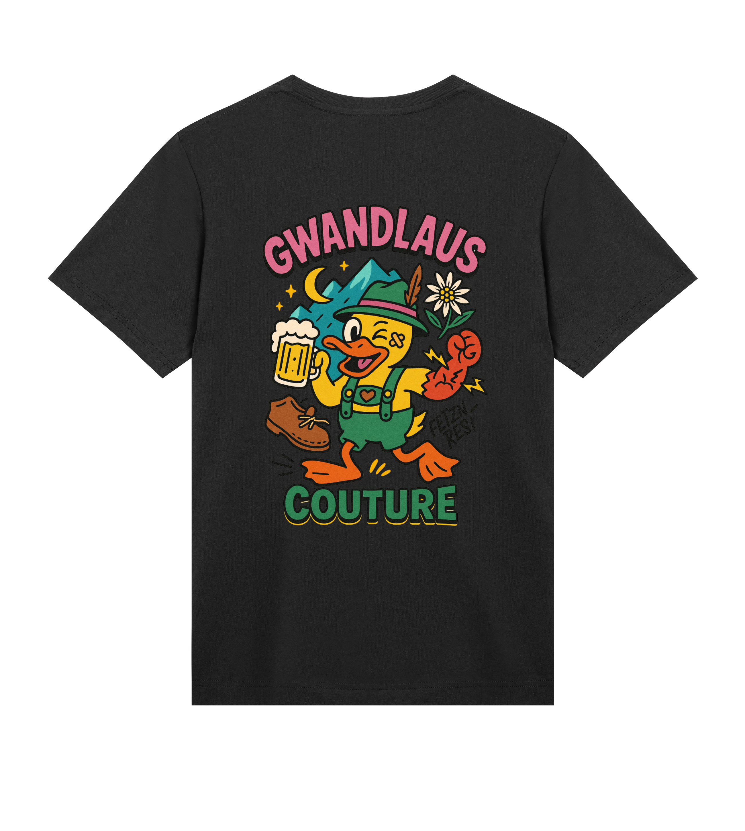 Mens Regular Tee Crazy Duck