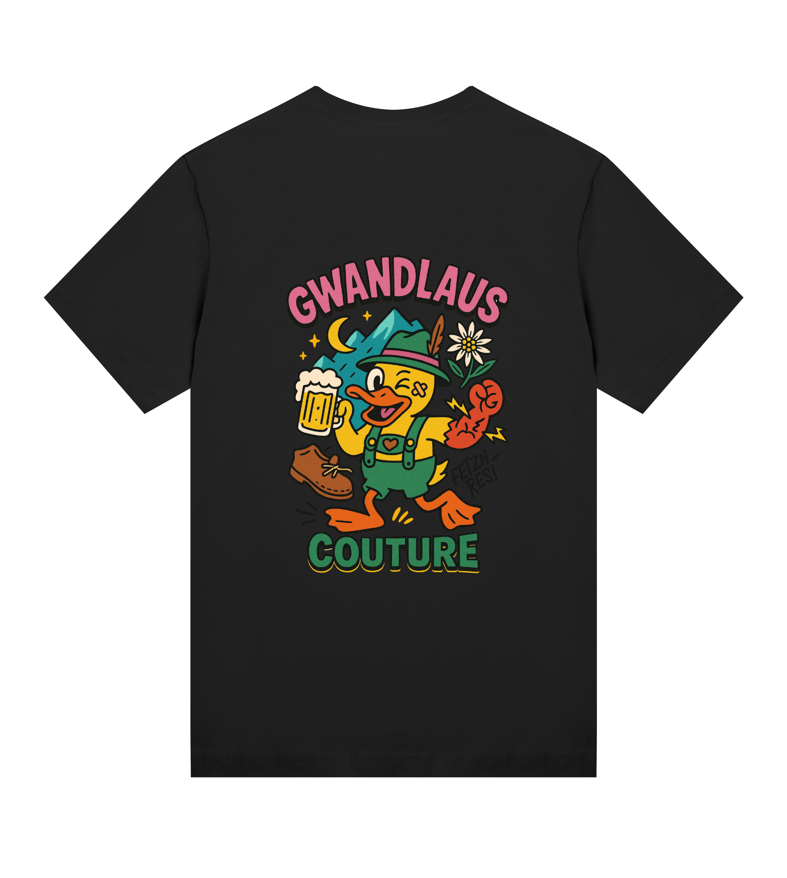 Womens Regular Tee Crazy Duck