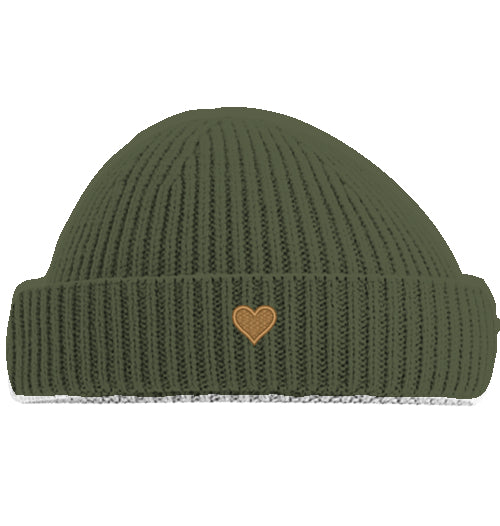 Herz aus Gold - Short Beanie
