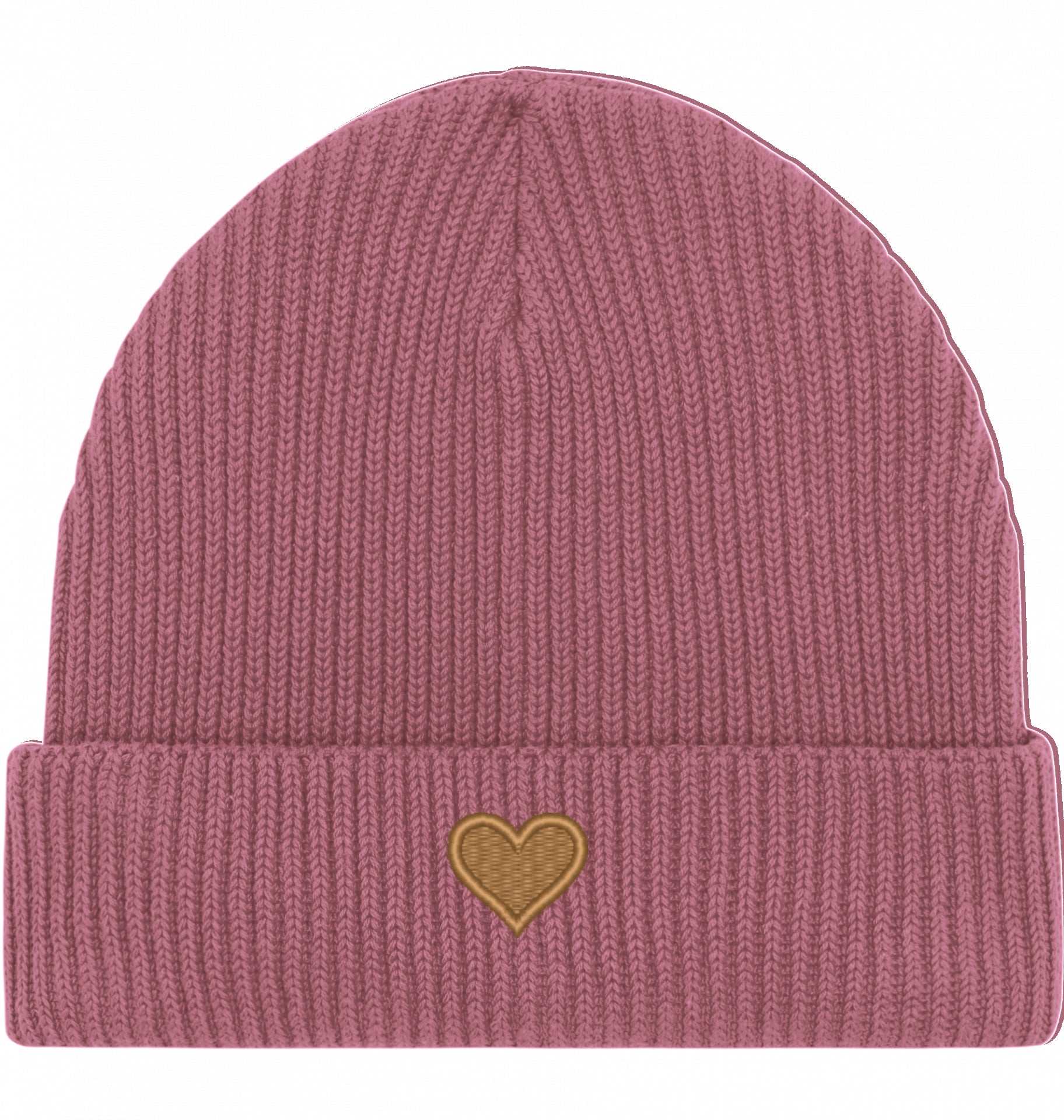 Herz aus Gold - Fisherman-Beanie
