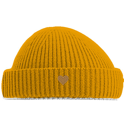 Herz aus Gold - Short Beanie