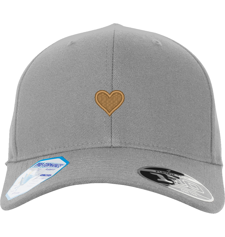 Herz aus Gold - Flexfit-Cap