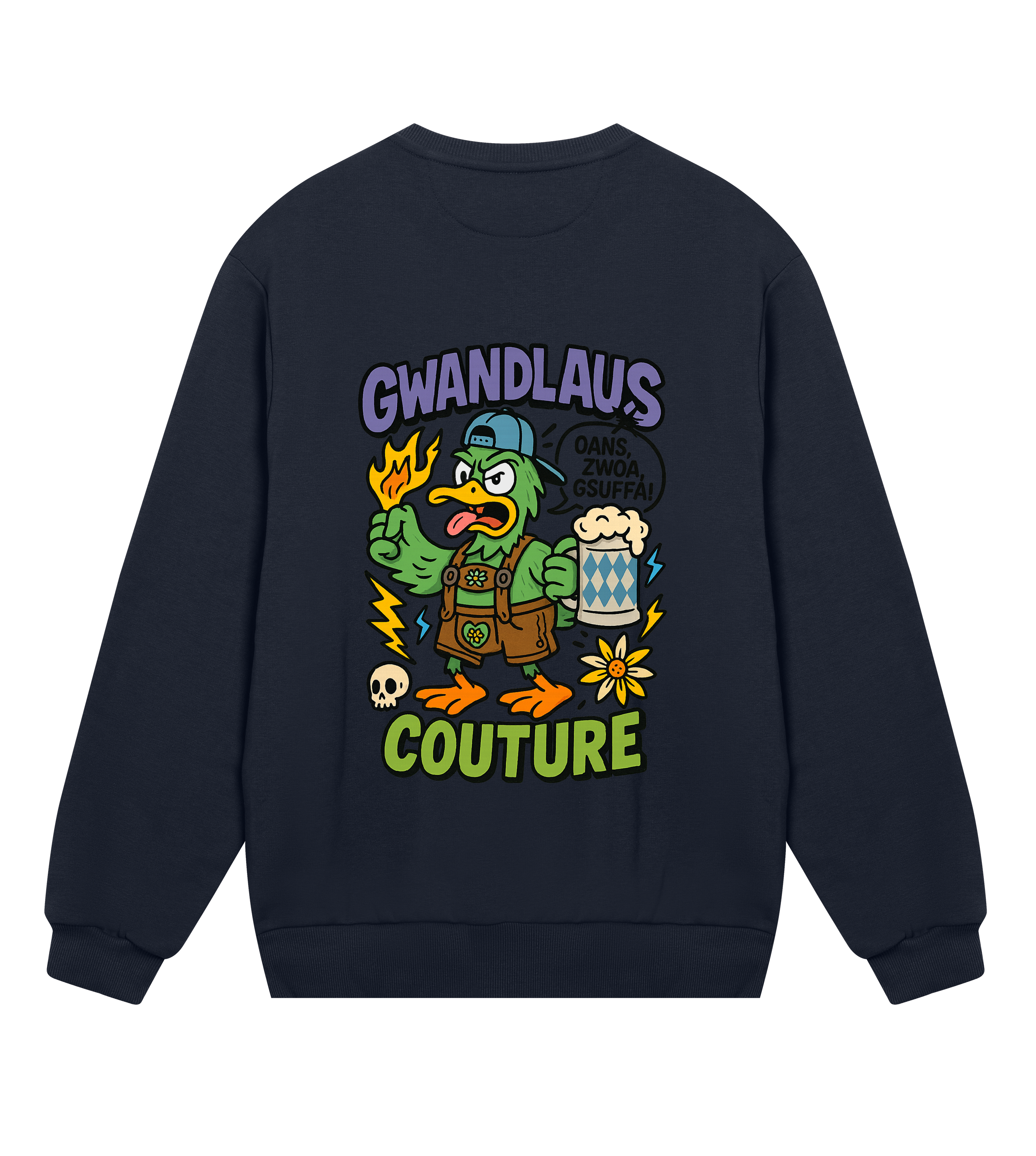 Mens Regular Sweatshirt ENTE süß-sauer