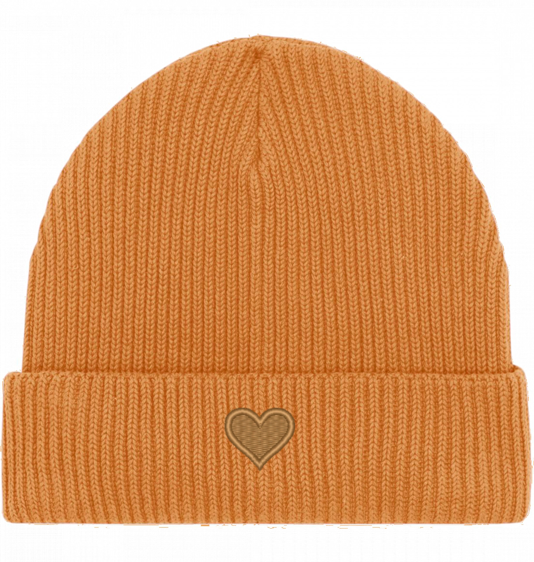 Herz aus Gold - Fisherman-Beanie
