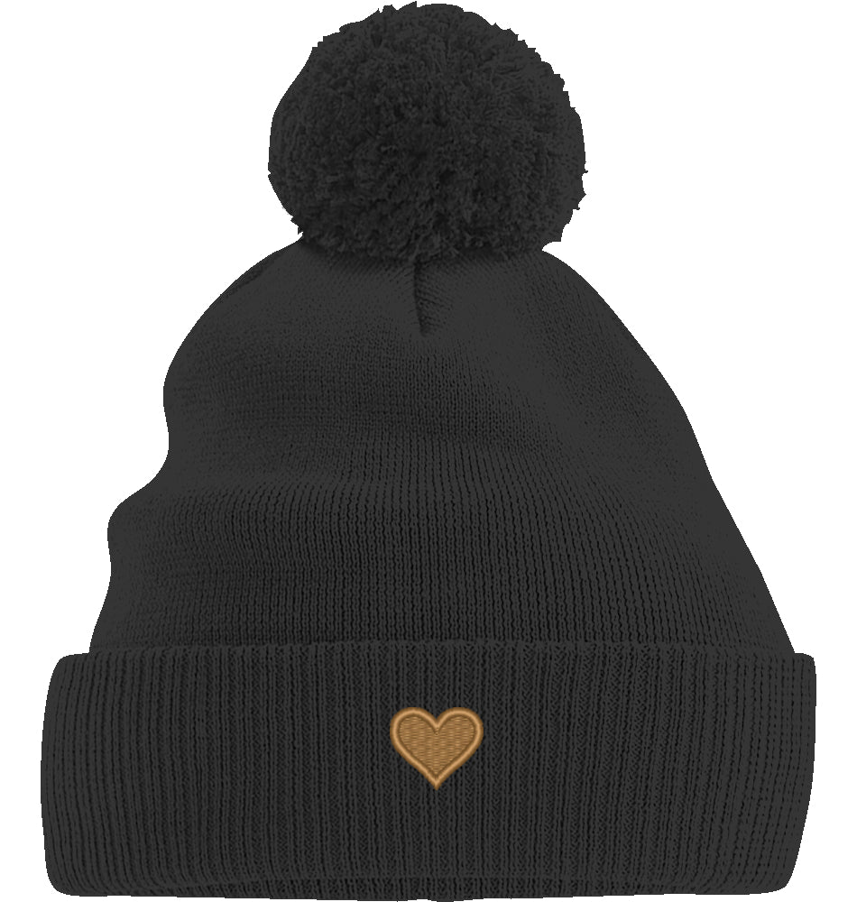 Herz aus Gold - Bommelmütze