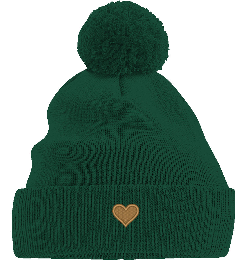 Herz aus Gold - Bommelmütze