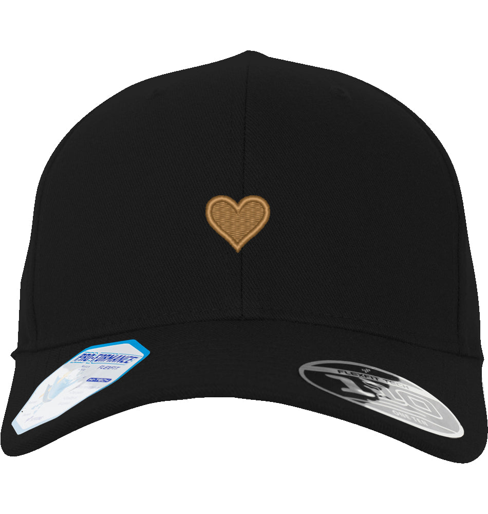Herz aus Gold - Flexfit-Cap