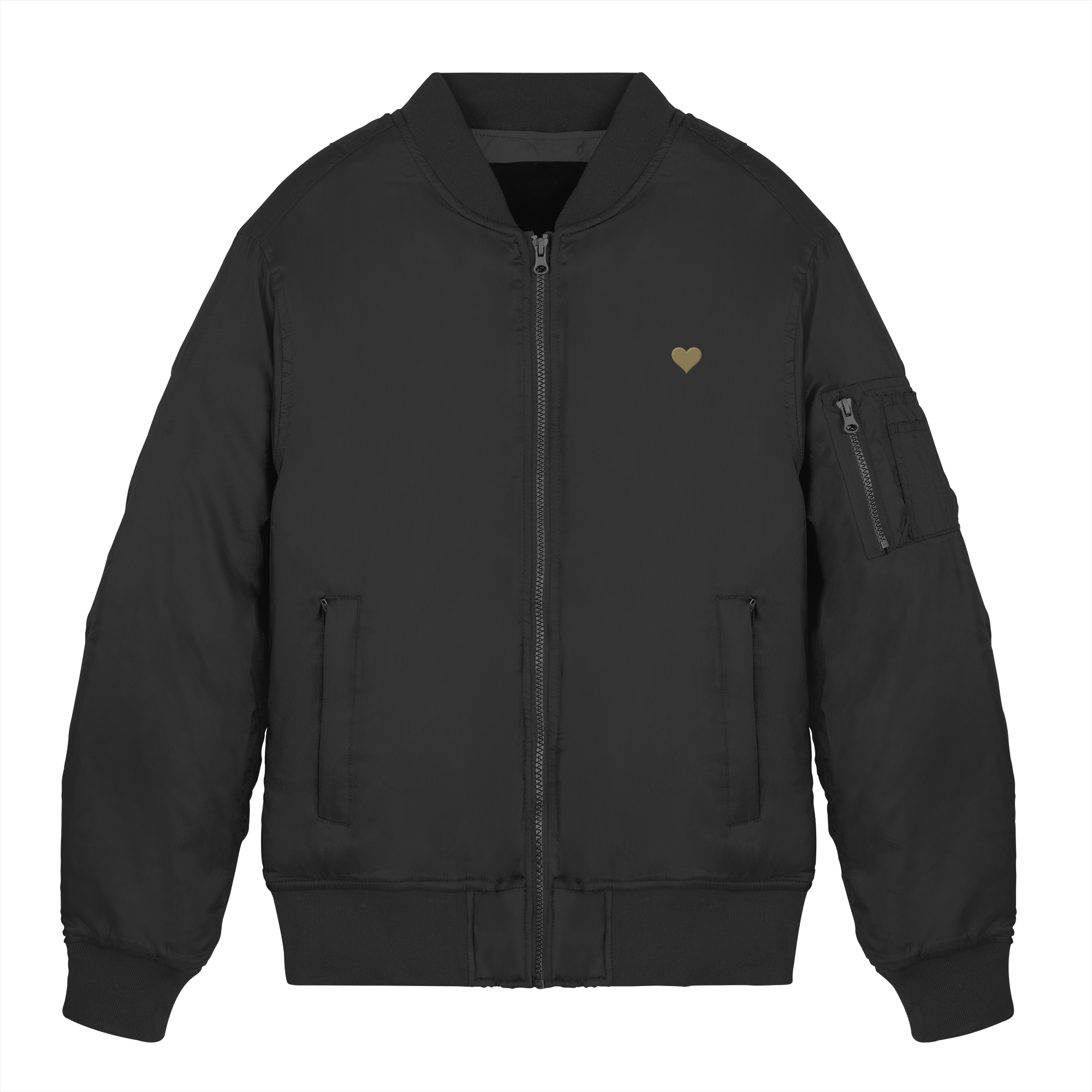 Bomber Jacket - Herz aus Gold