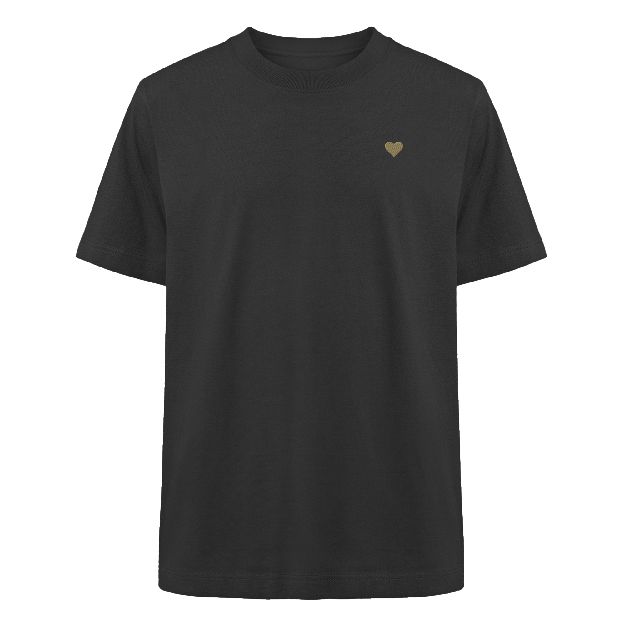 Heavy Oversized Shirt - Herz aus Gold