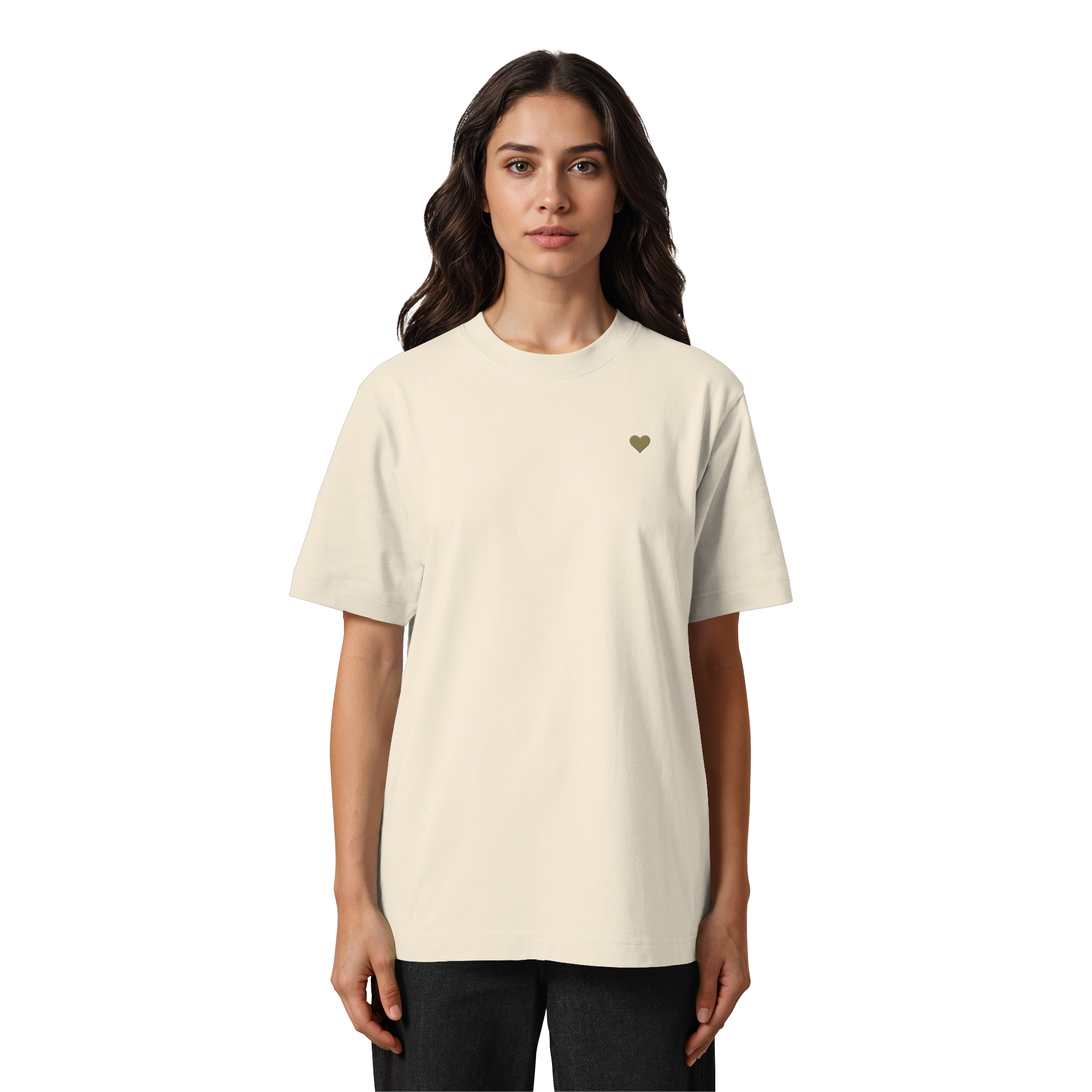 Heavy Oversized Shirt - Herz aus Gold