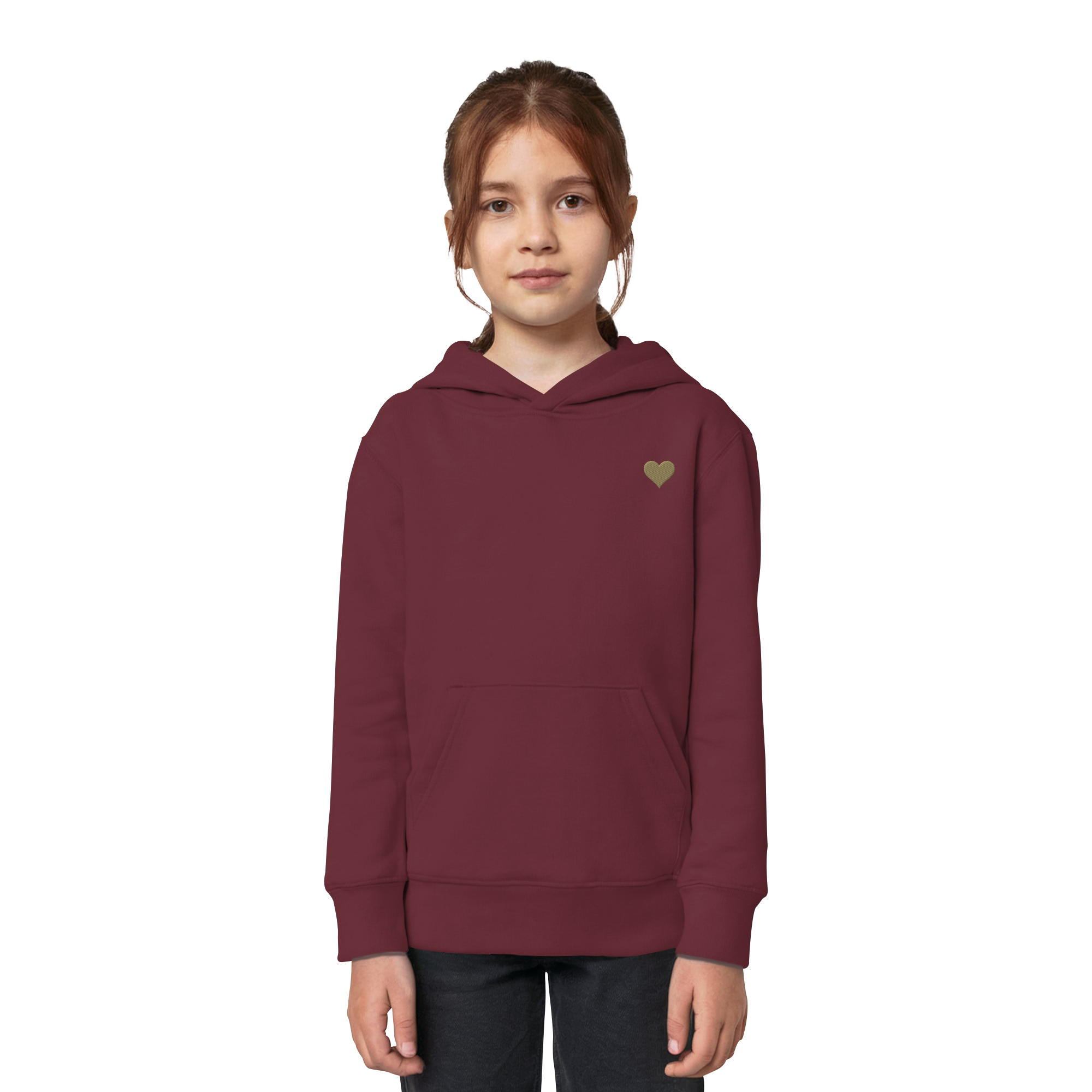 Kids Hoodie - Herz aus Gold