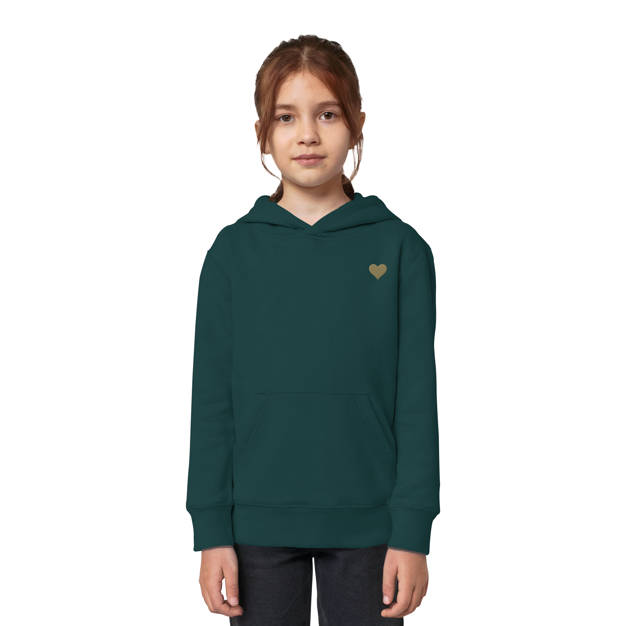 Kids Hoodie - Herz aus Gold