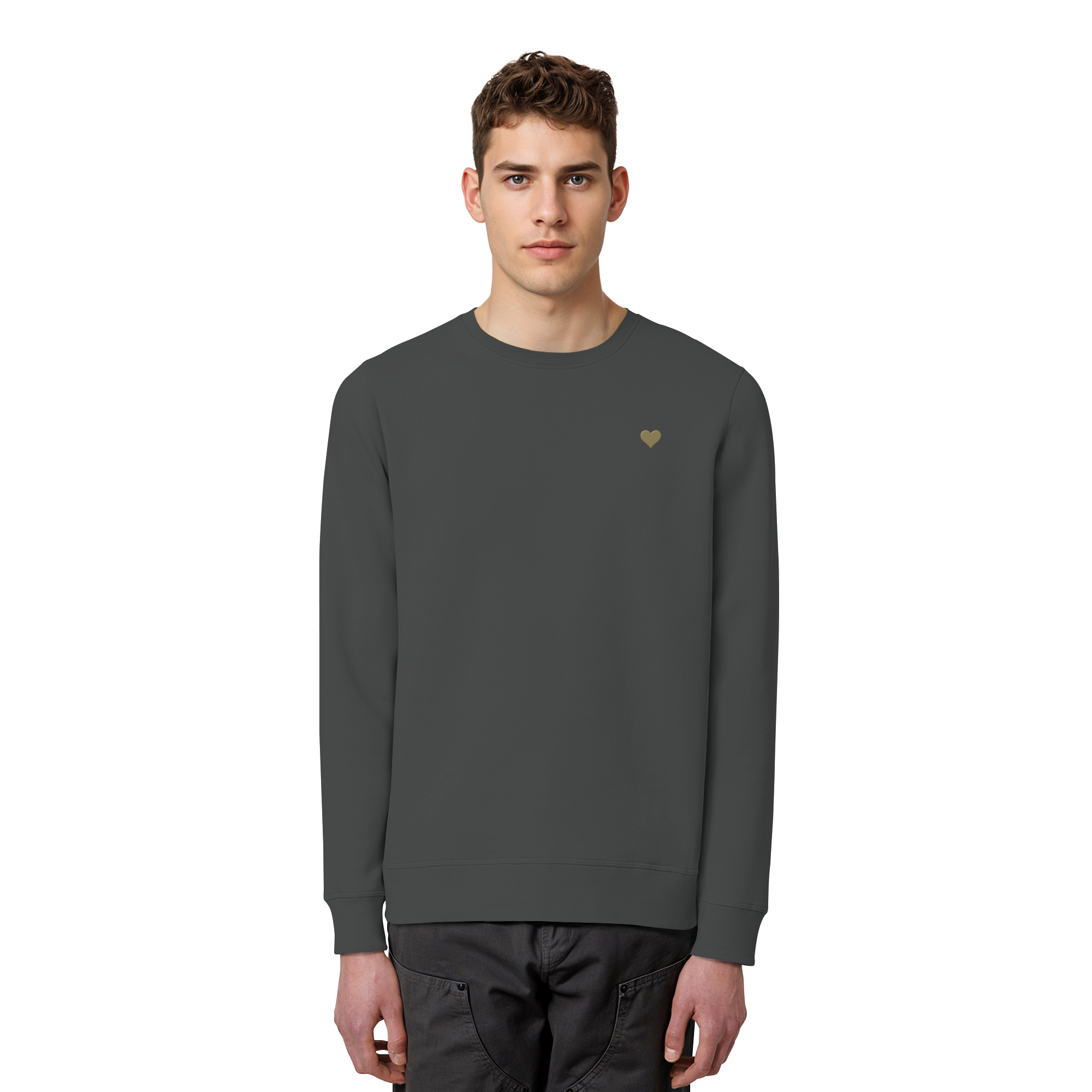 Basic Unisex Sweatshirt - Herz aus Gold