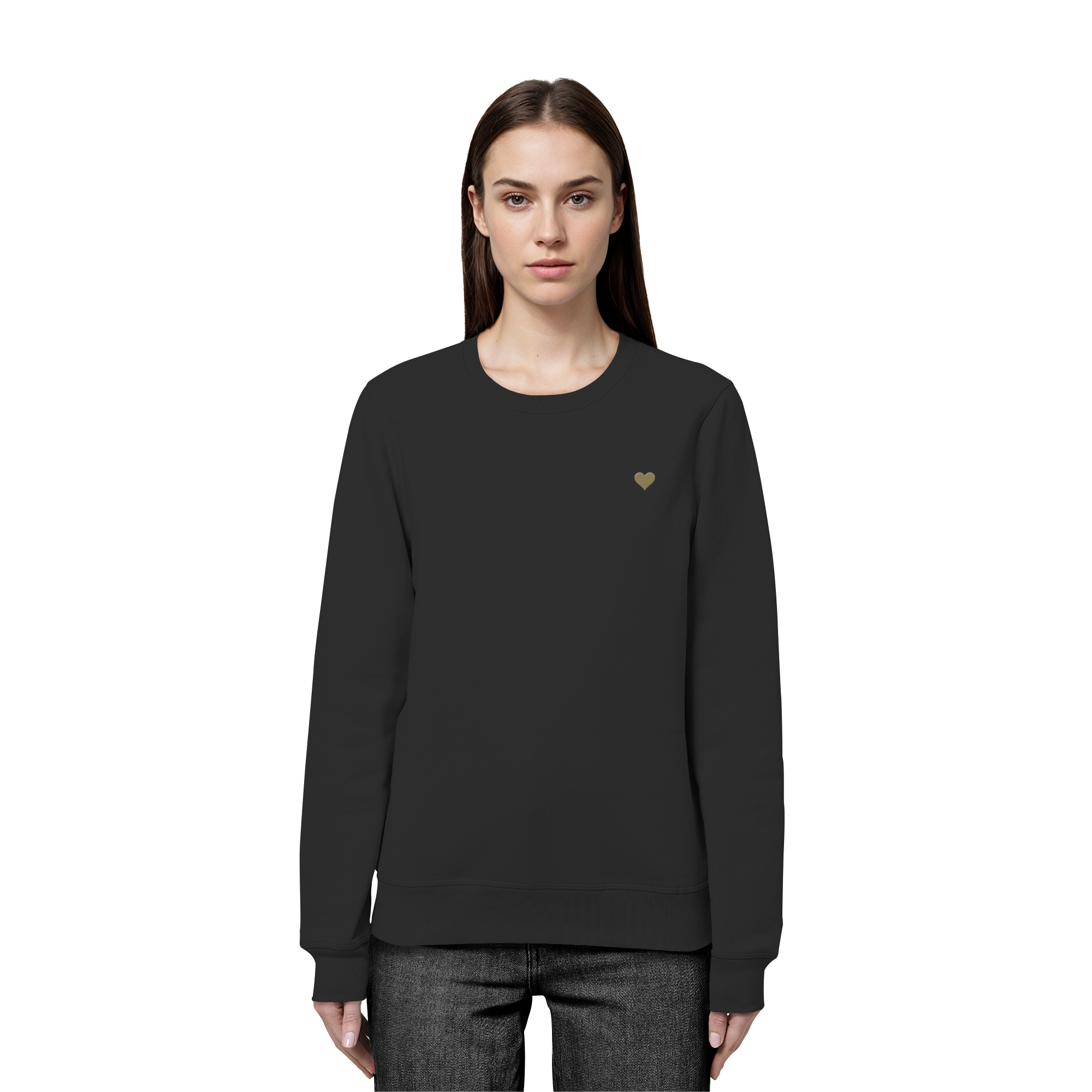 Basic Unisex Sweatshirt - Herz aus Gold