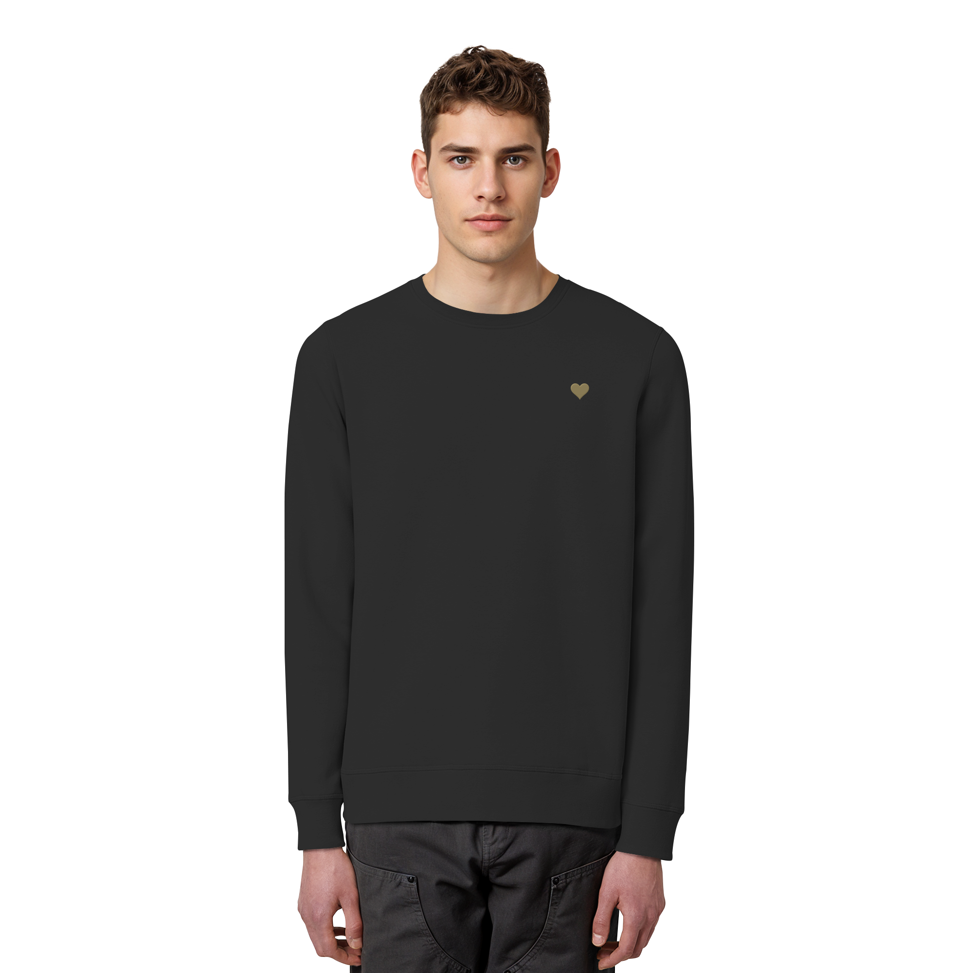 Basic Unisex Sweatshirt - Herz aus Gold