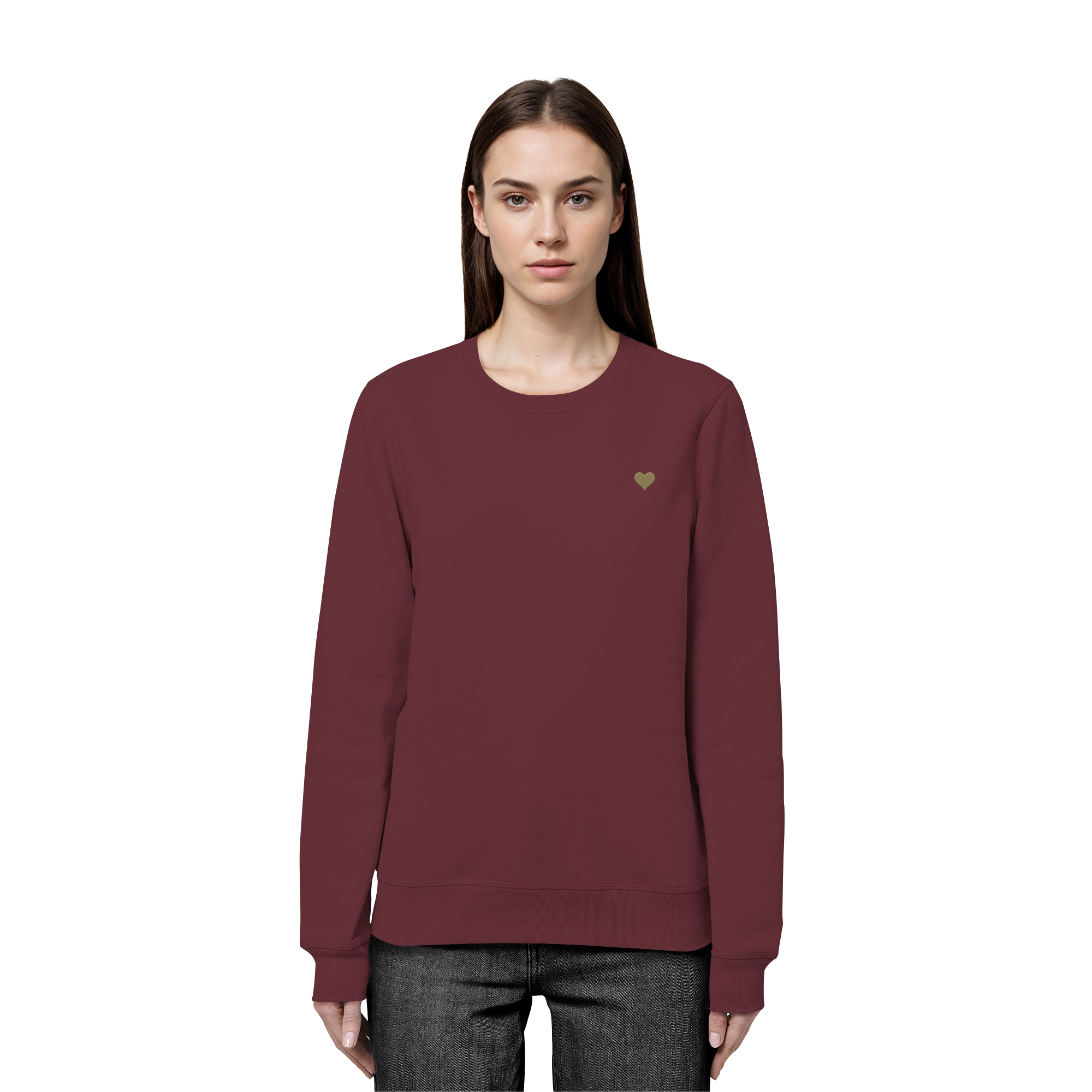 Basic Unisex Sweatshirt - Herz aus Gold