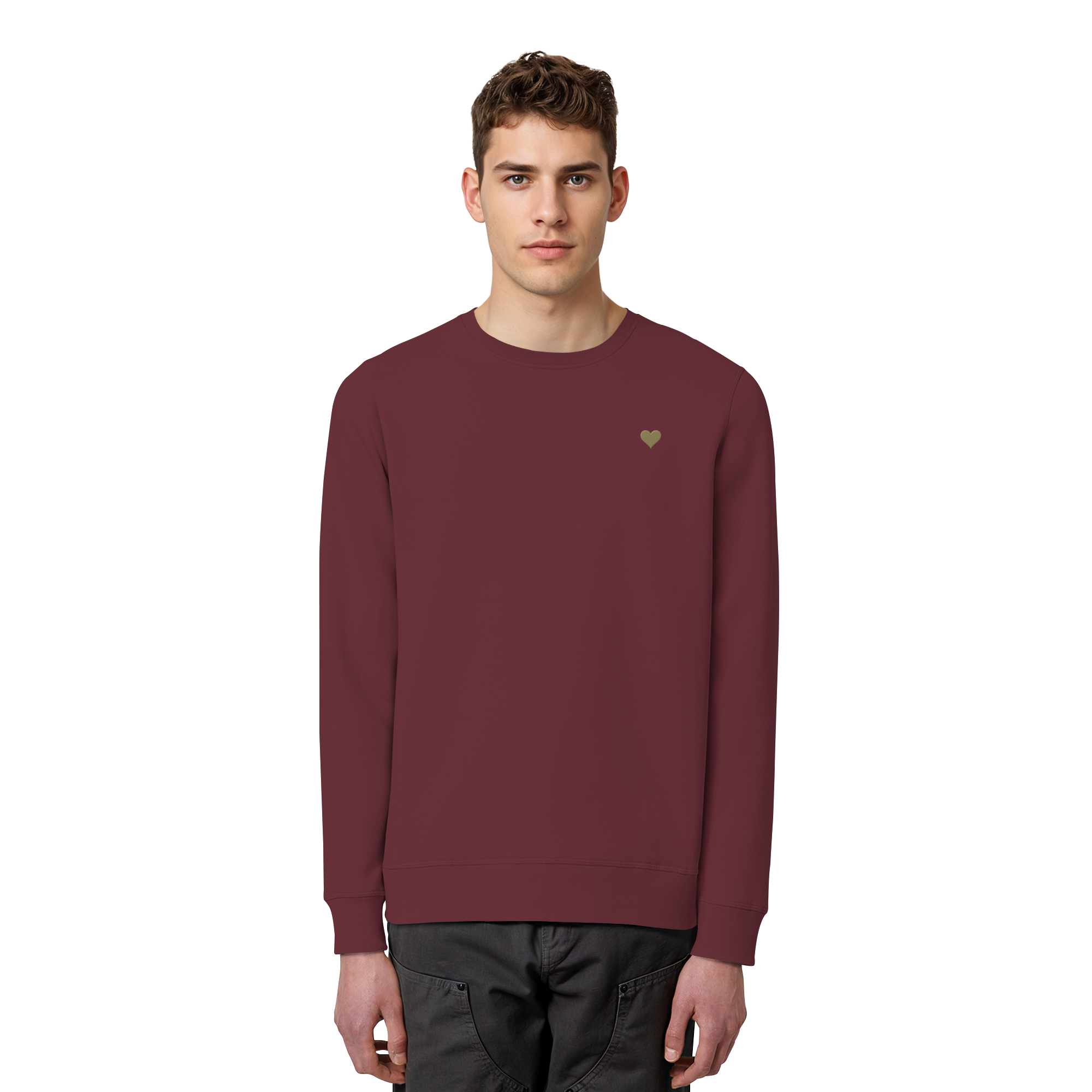 Basic Unisex Sweatshirt - Herz aus Gold