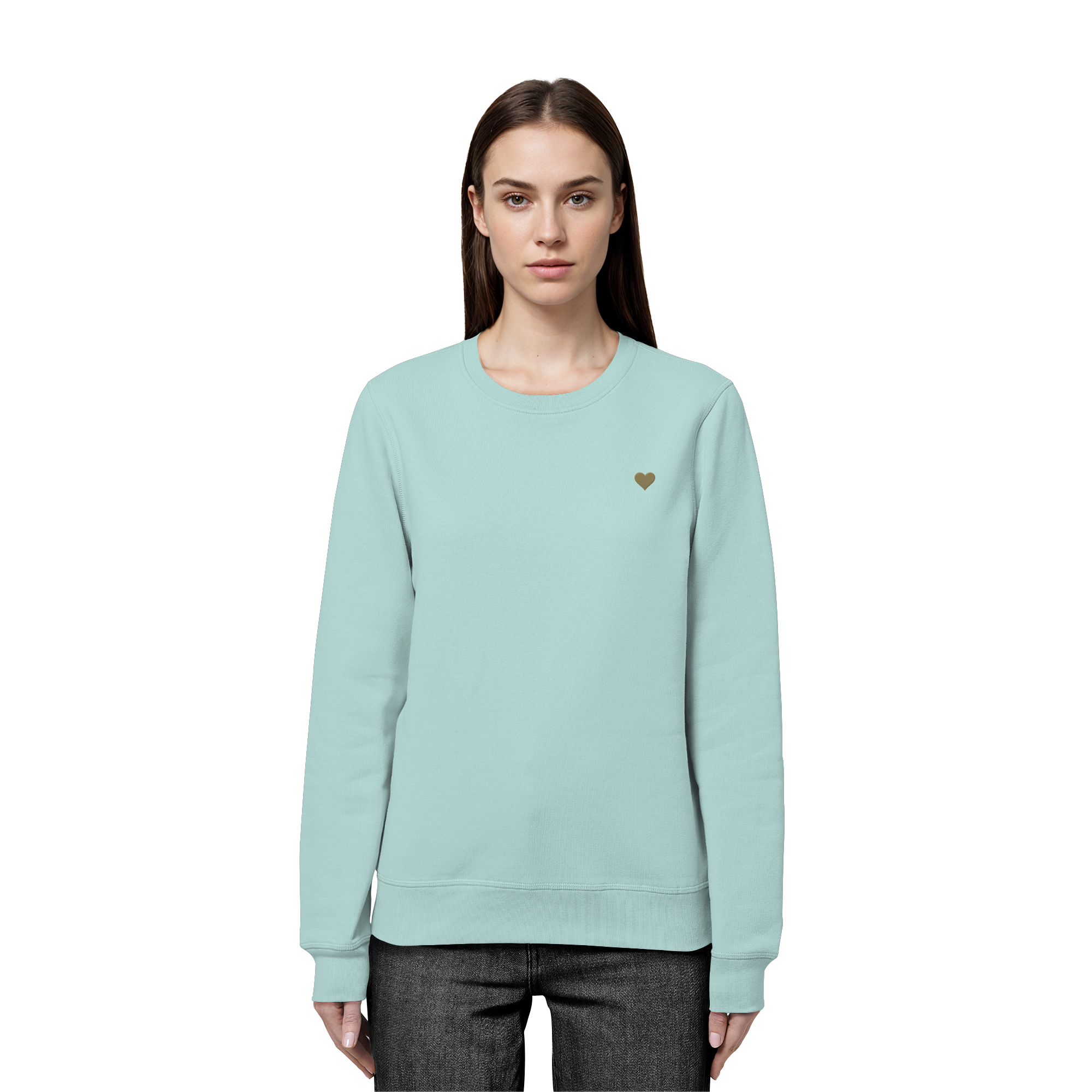 Basic Unisex Sweatshirt - Herz aus Gold