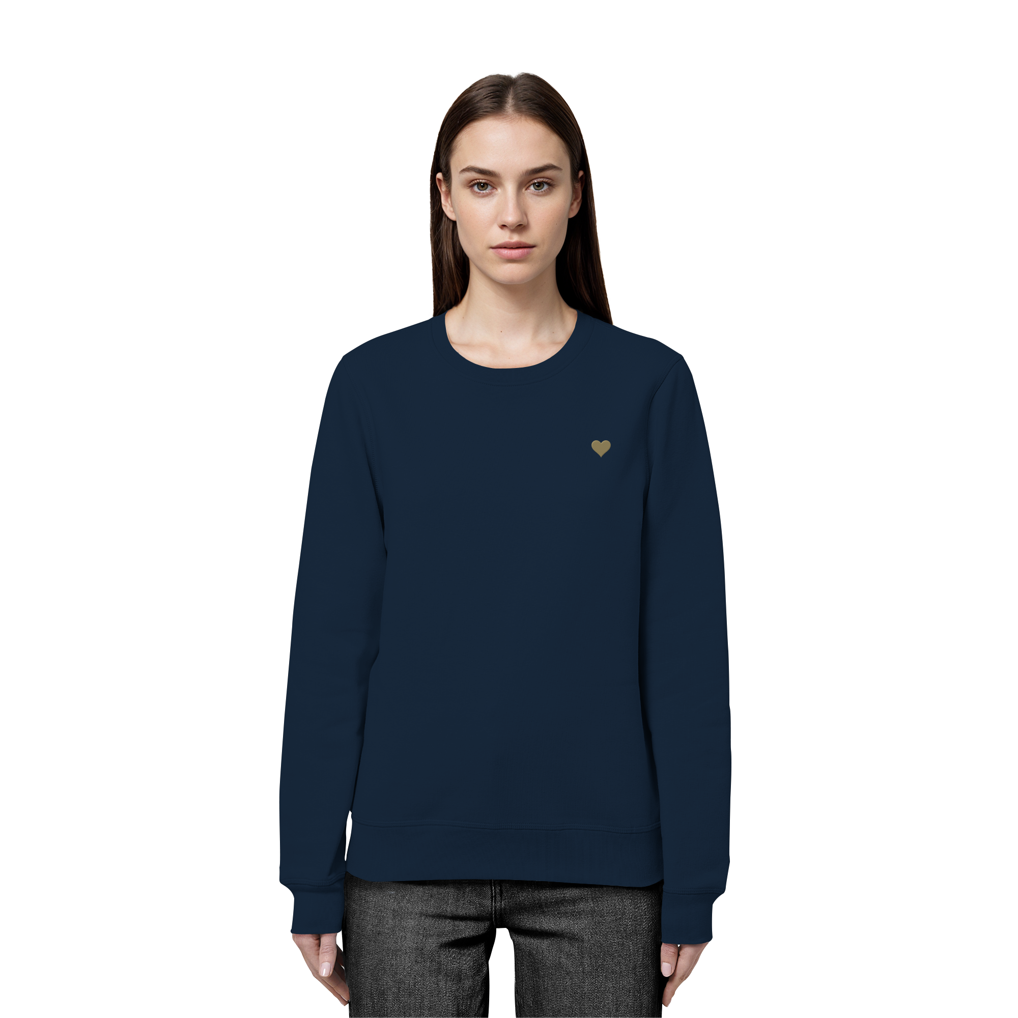 Basic Unisex Sweatshirt - Herz aus Gold