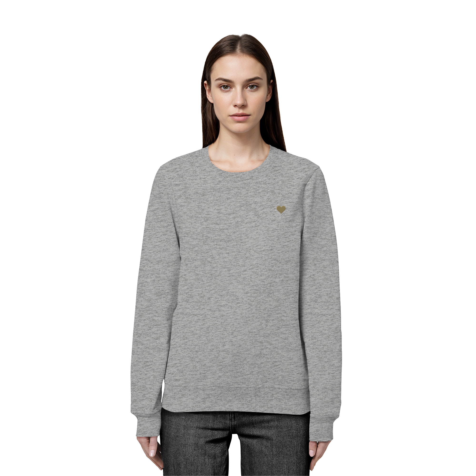 Basic Unisex Sweatshirt - Herz aus Gold