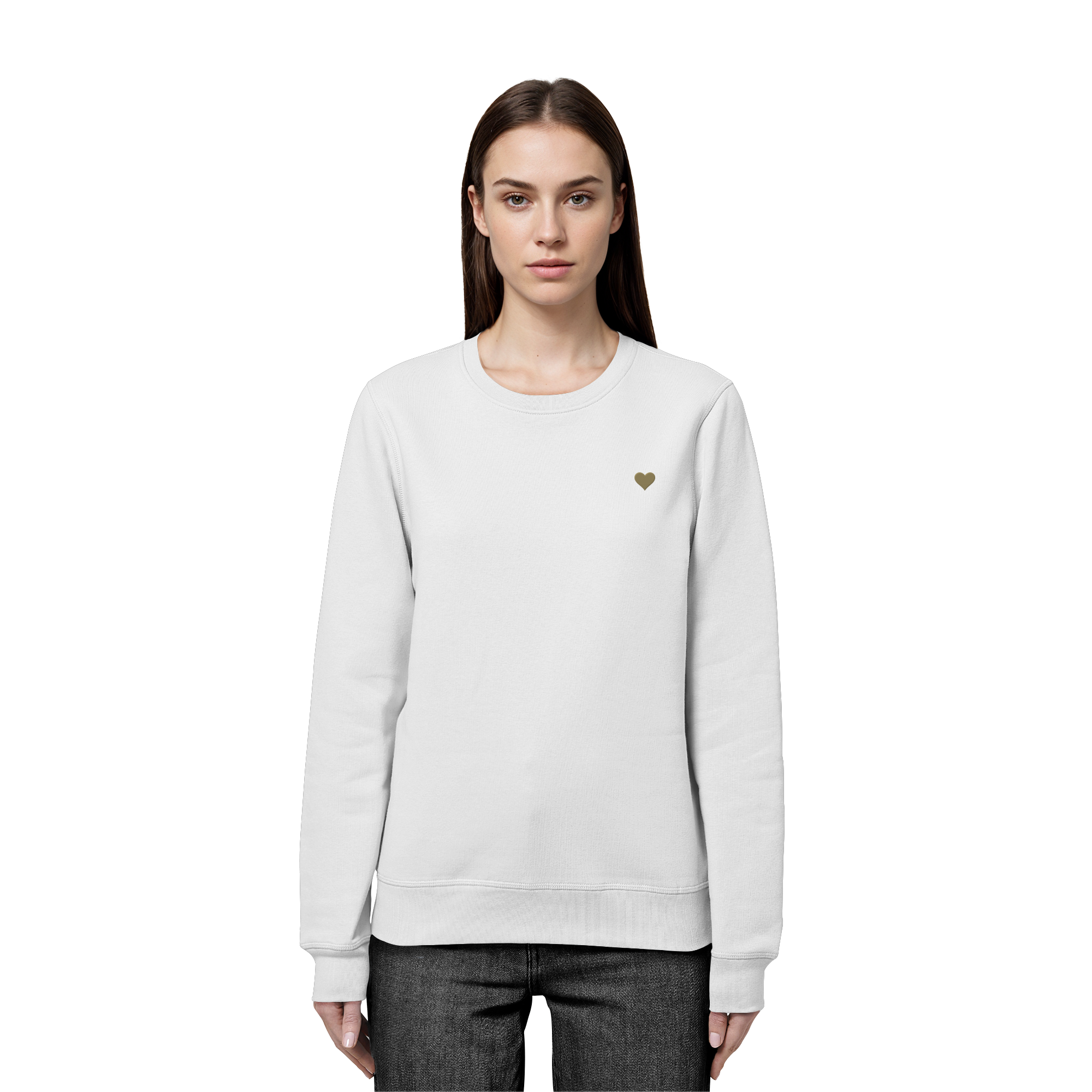Basic Unisex Sweatshirt - Herz aus Gold