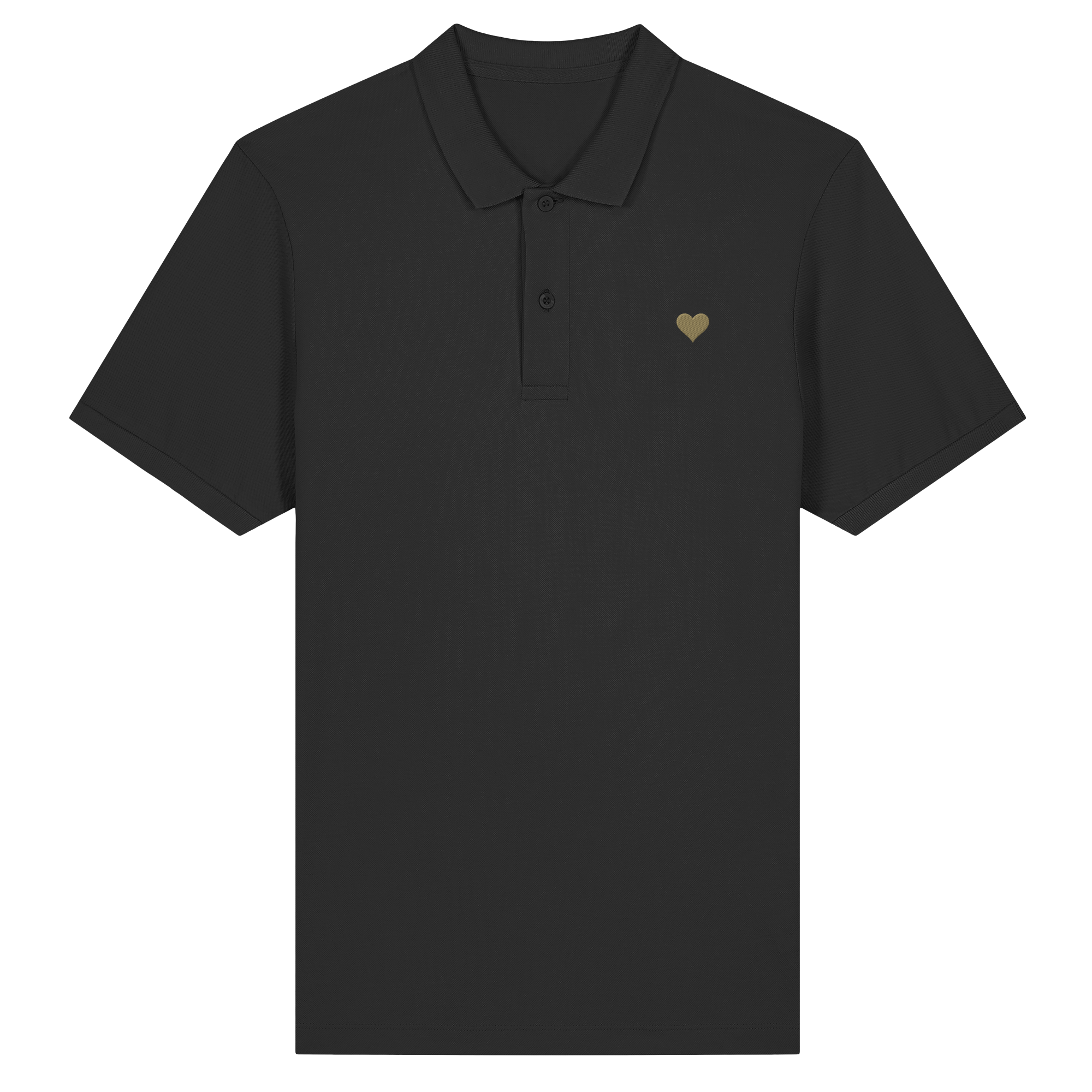 Fitted Poloshirt - Herz aus Gold