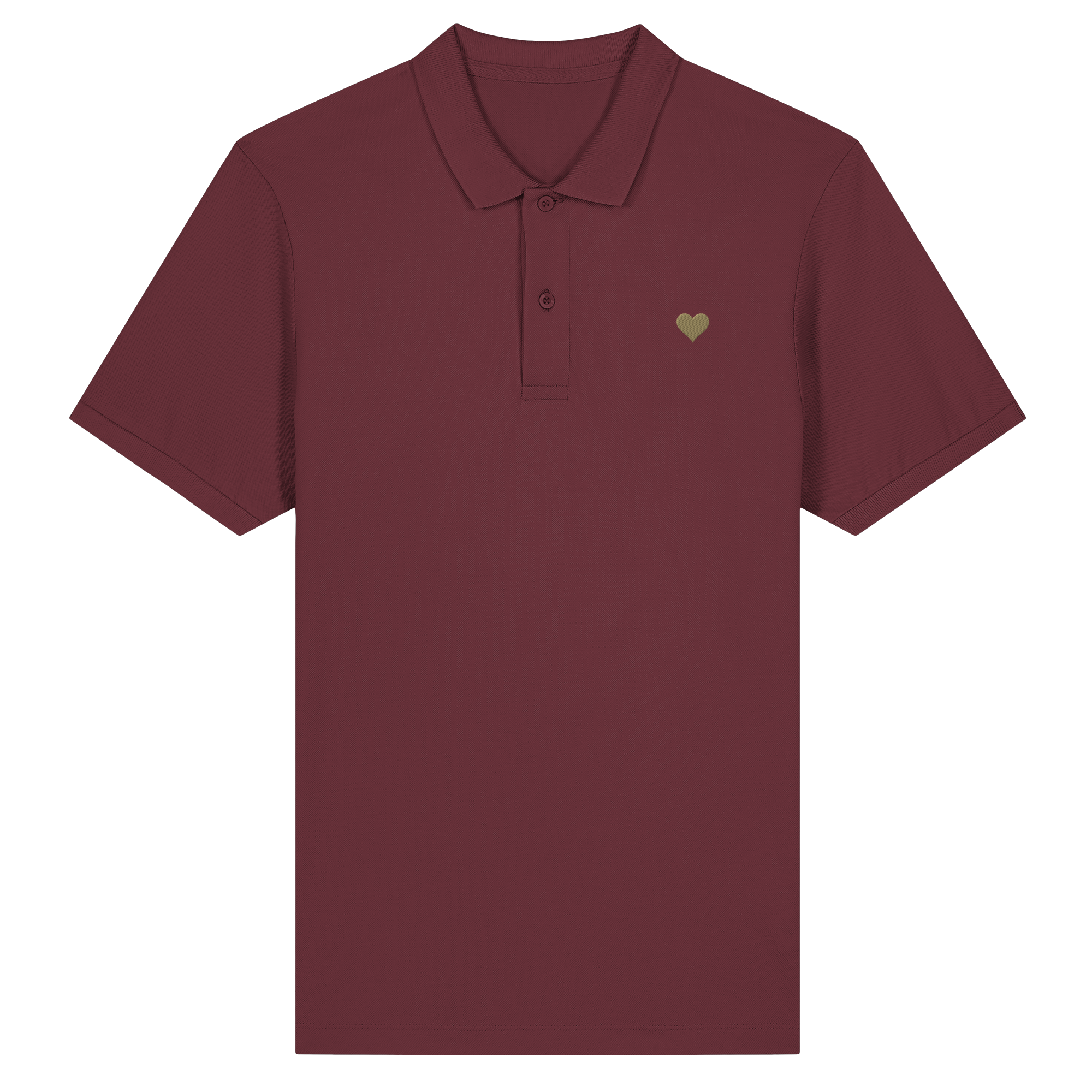 Fitted Poloshirt - Herz aus Gold
