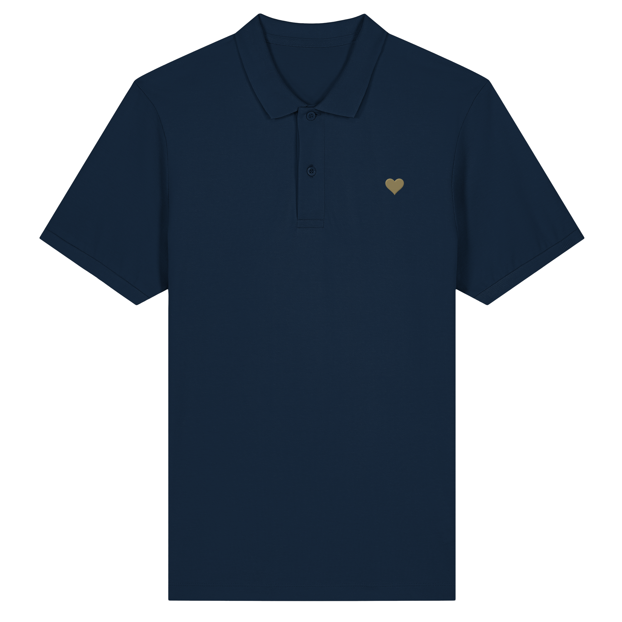 Fitted Poloshirt - Herz aus Gold