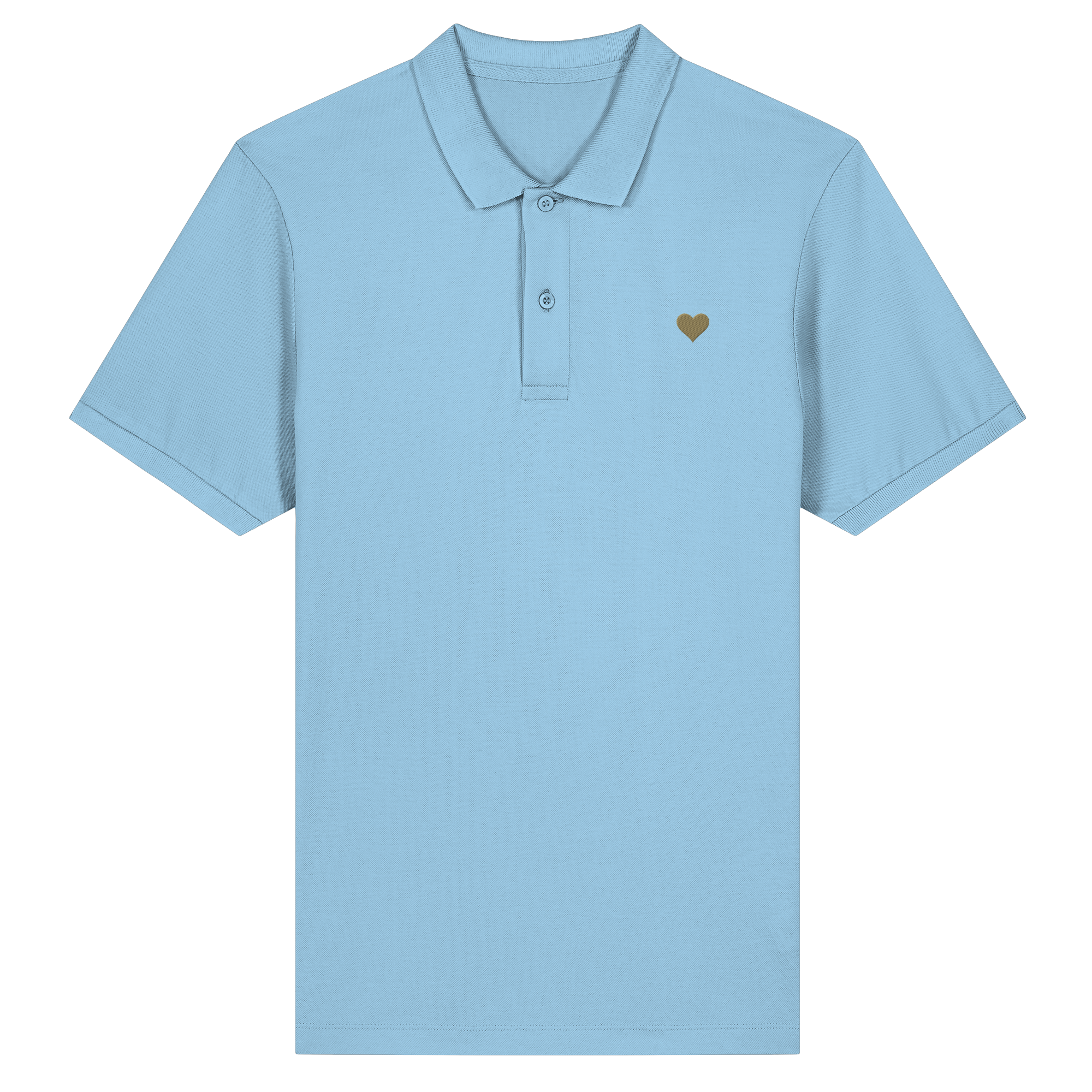 Fitted Poloshirt - Herz aus Gold