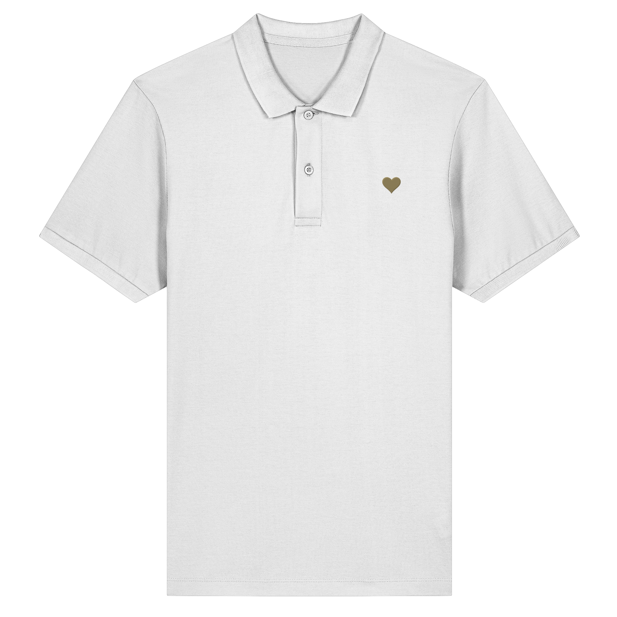 Fitted Poloshirt - Herz aus Gold