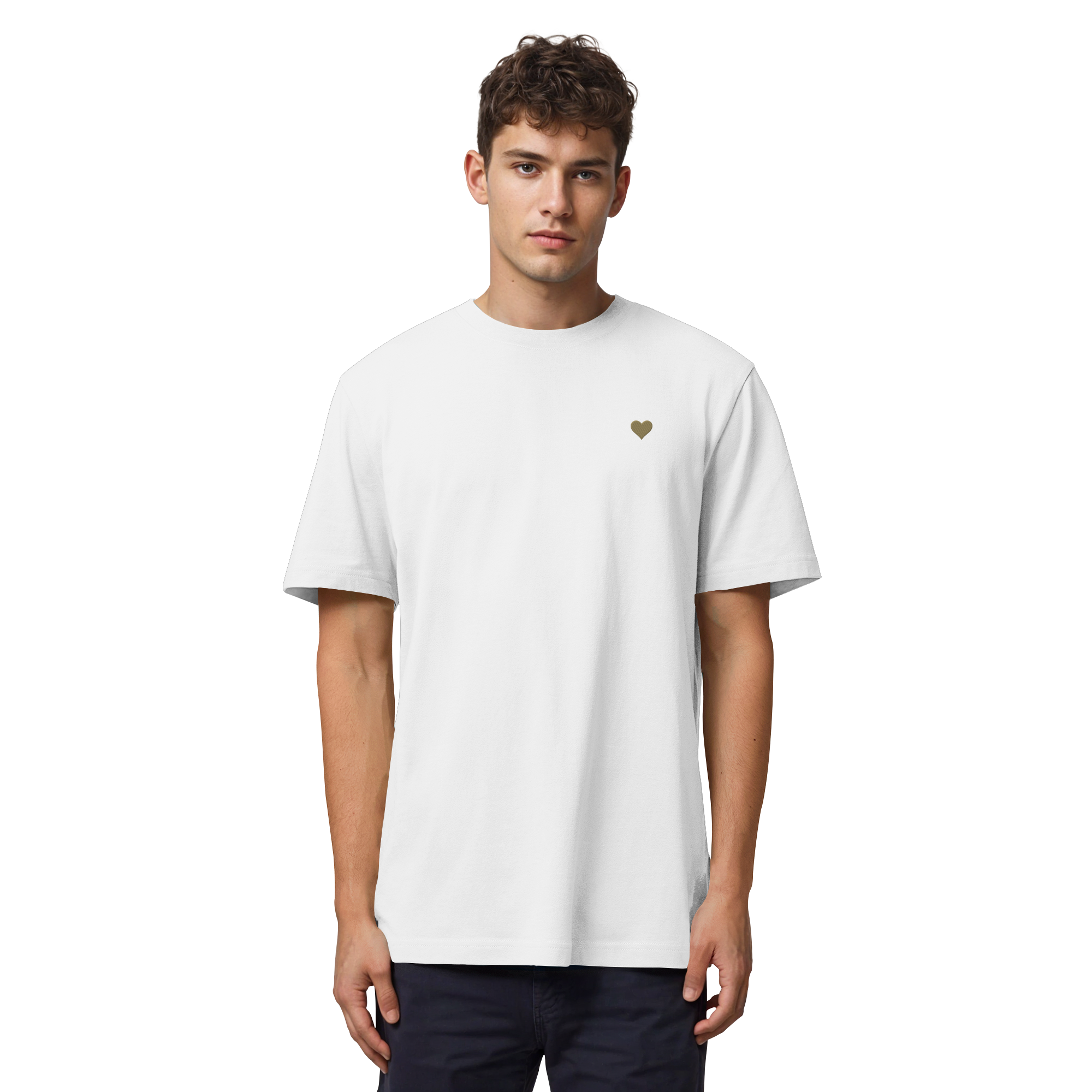 Heavy T-Shirt - Herz aus Gold