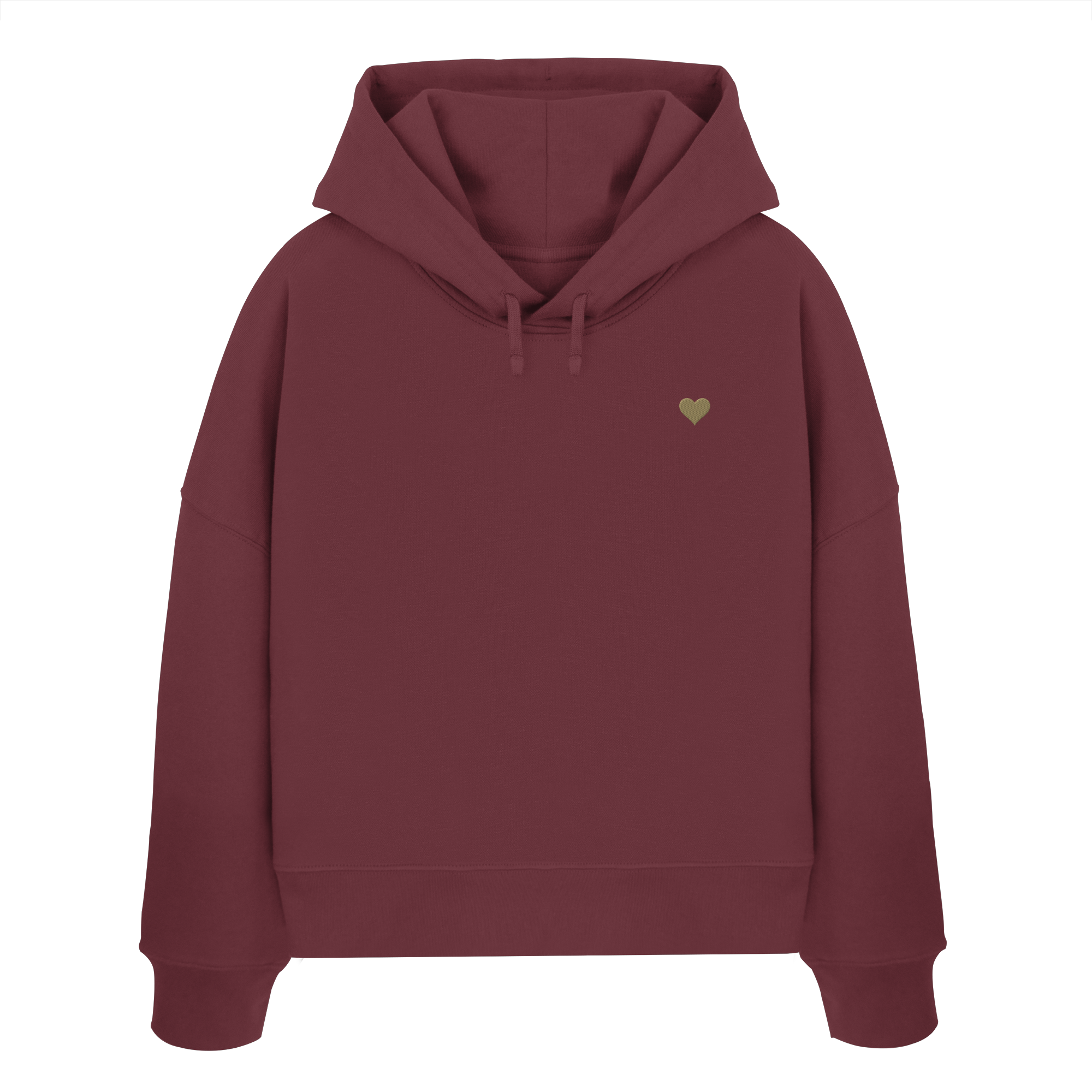Womens Boxcut Hoodie - Herz aus Gold