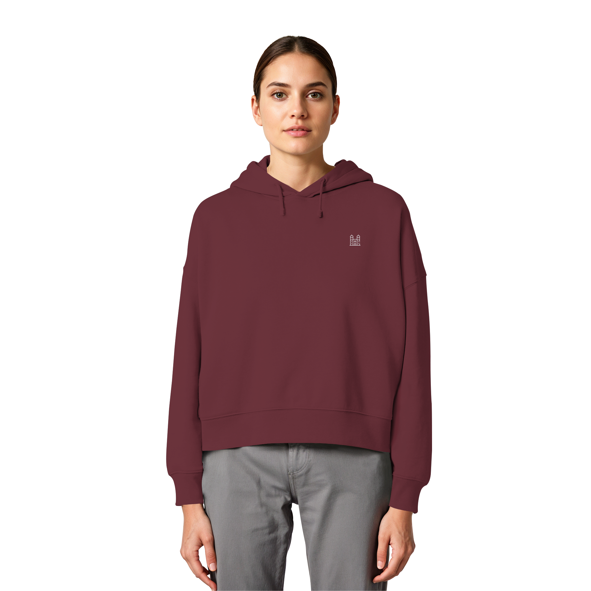 Womens Boxcut Hoodie - Church