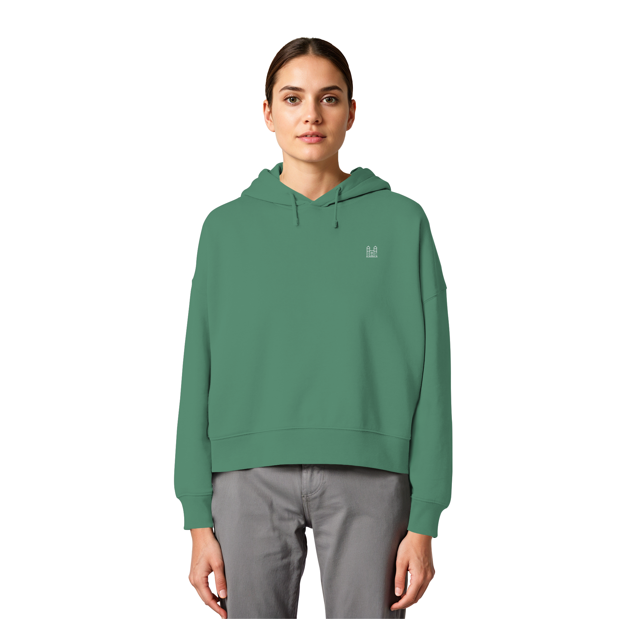 Womens Boxcut Hoodie - Church