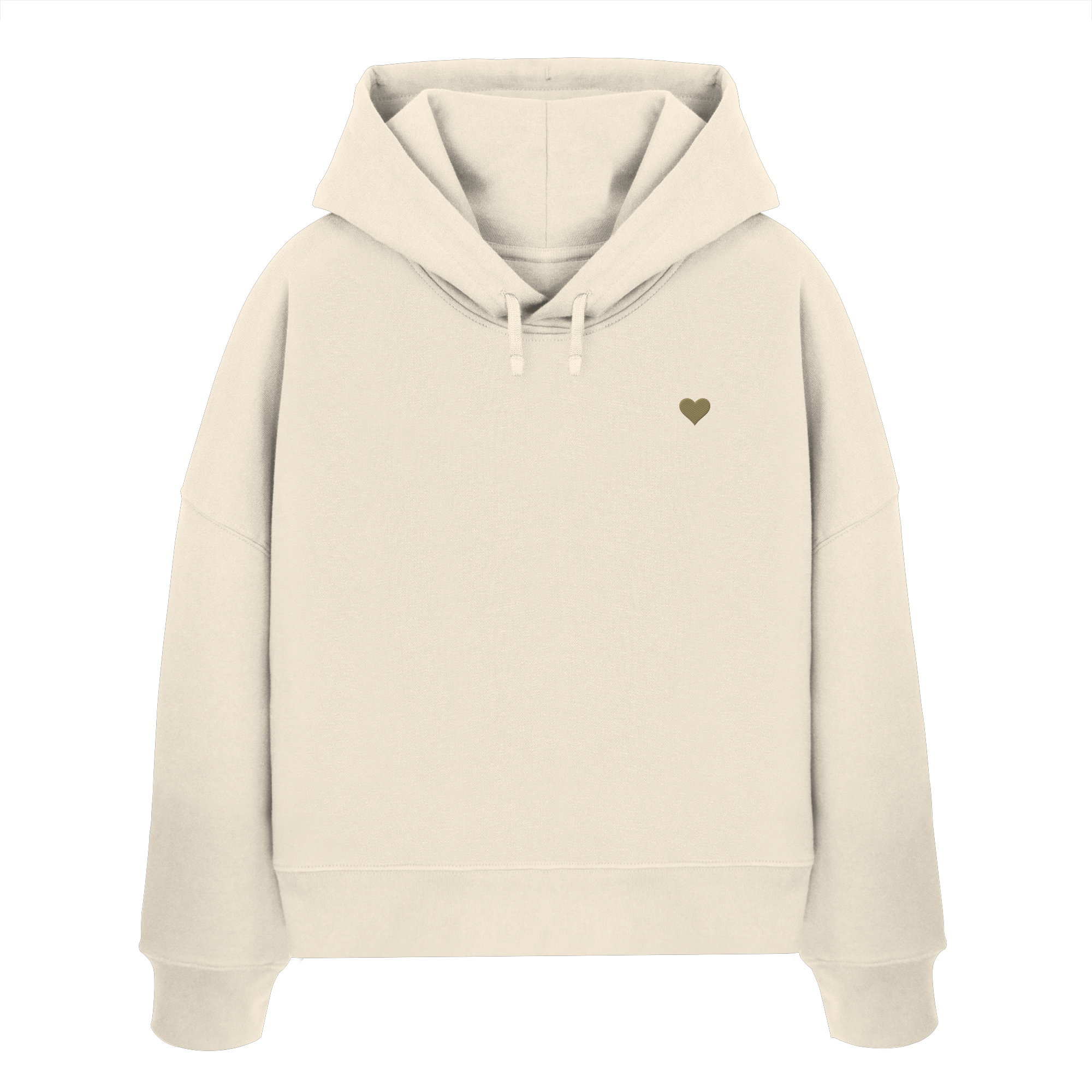 Womens Boxcut Hoodie - Herz aus Gold