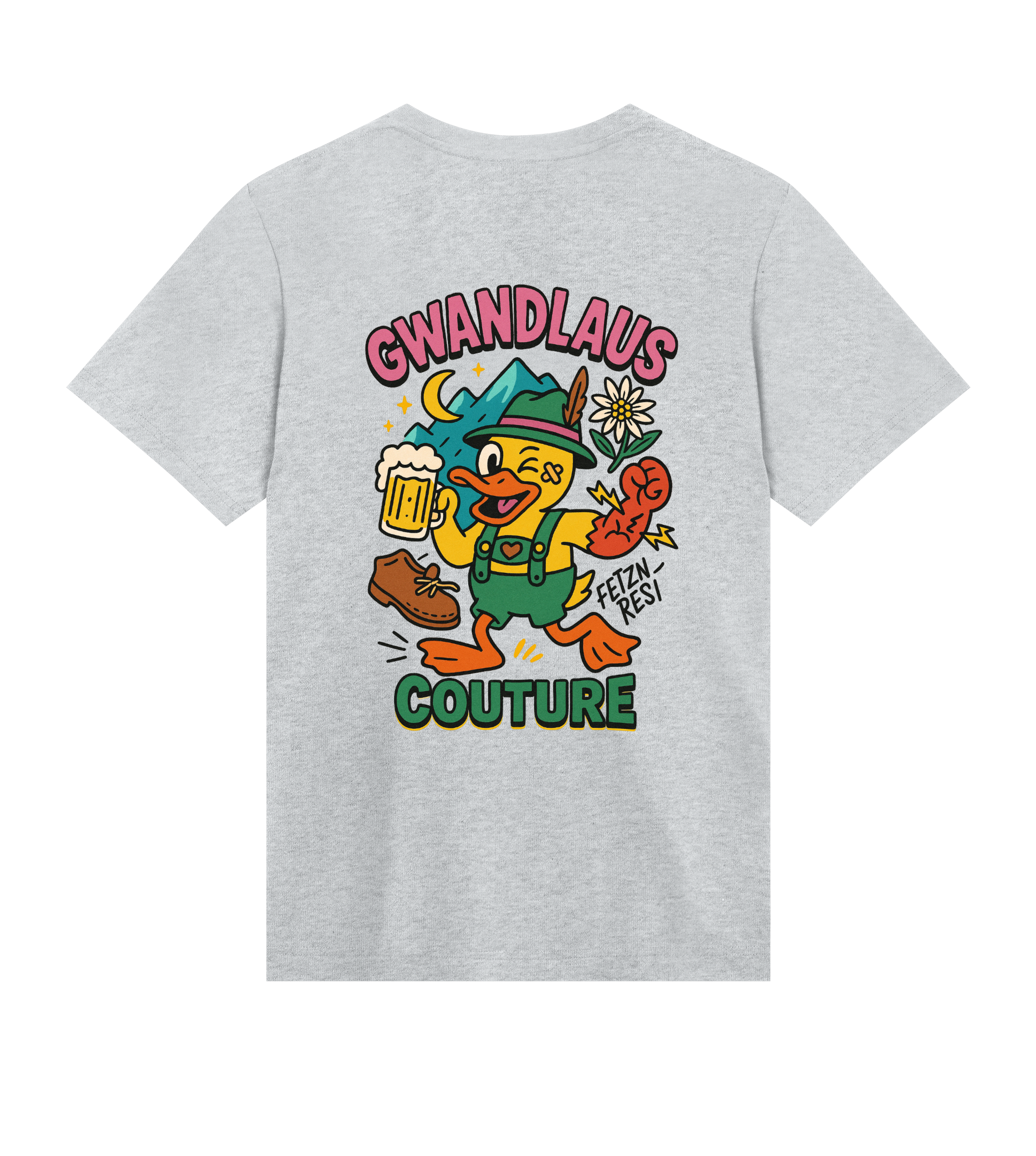 Mens Regular Tee Crazy Duck